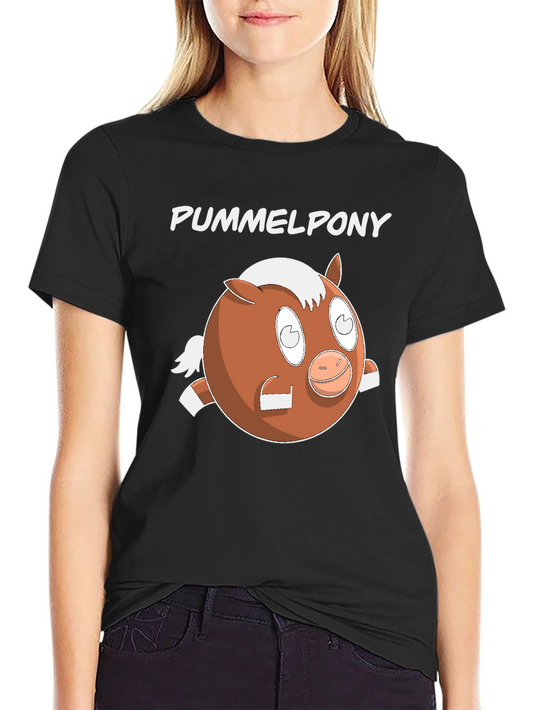 Pummelpony Graphic Tee - Round Horse Humor Shirt