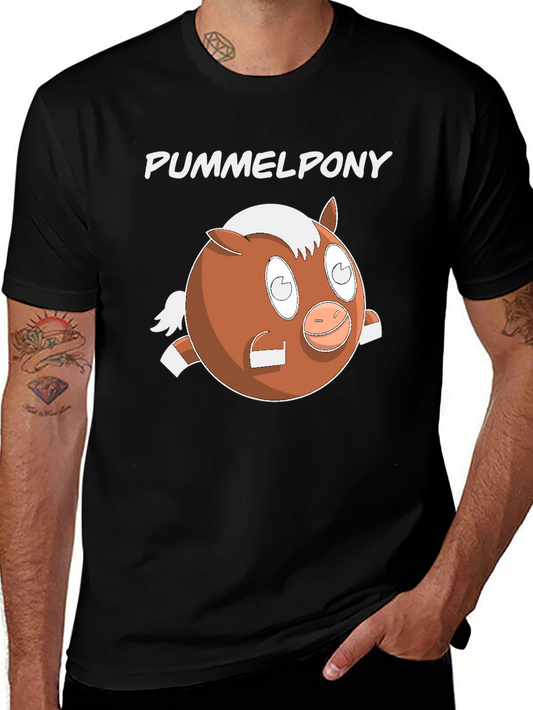 Pummelpony Graphic Tee - Round Horse Humor Shirt