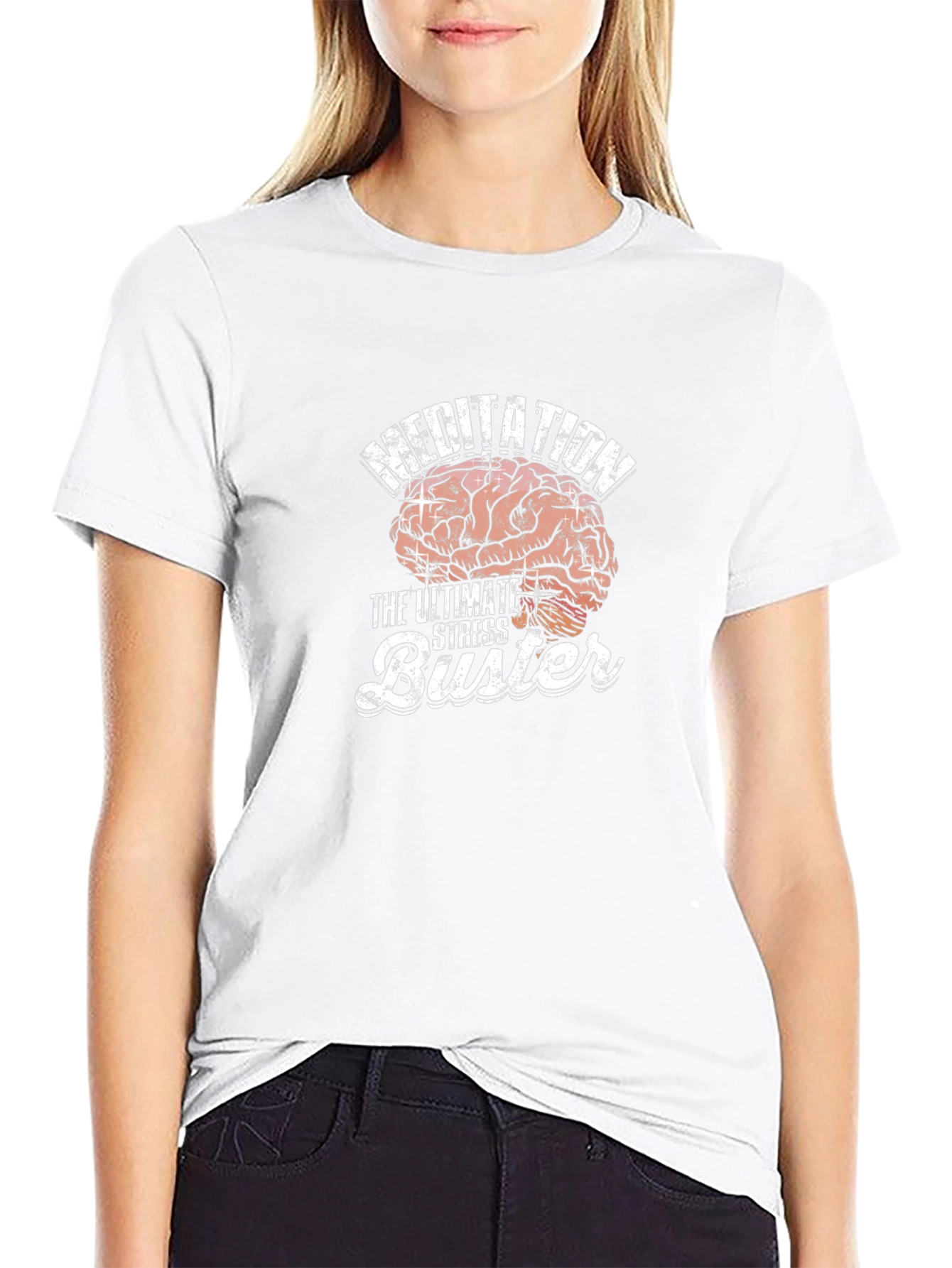 Meditation Brain Tee: Ultimate Stress Buster T-Shirt