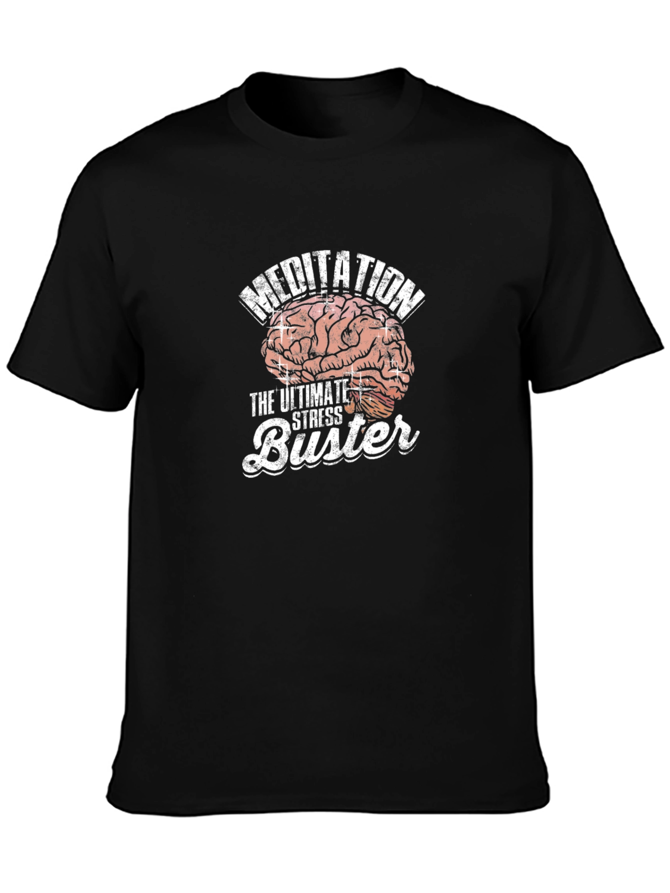 Meditation Brain Tee: Ultimate Stress Buster T-Shirt