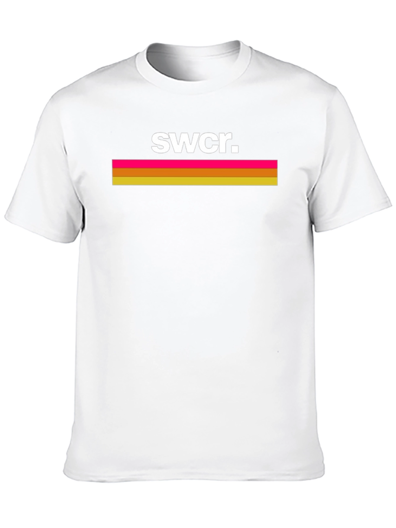 SWCR Retro Striped Graphic Black T-Shirt
