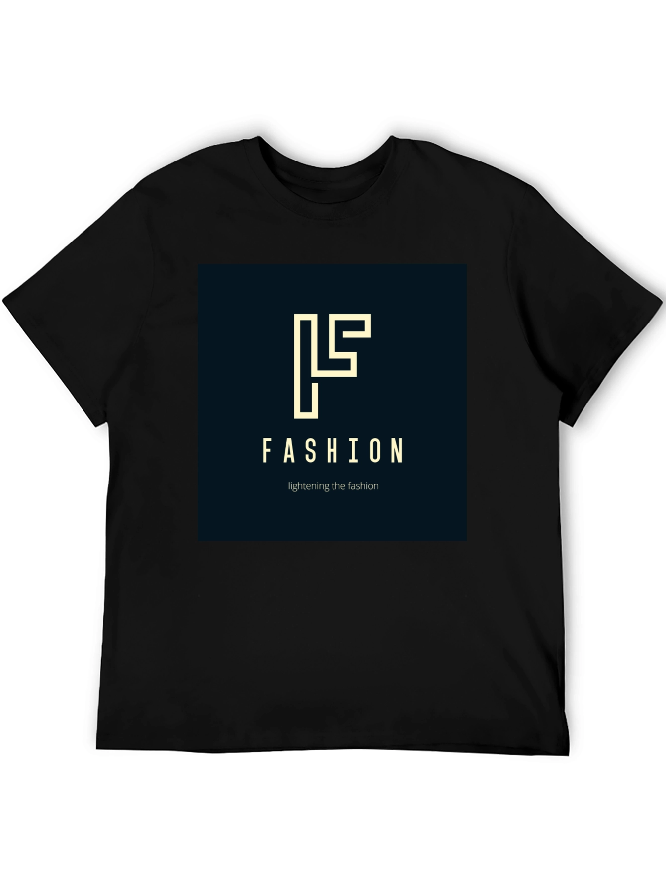 Fashion Logo Black T-Shirt - Stylish Modern Design