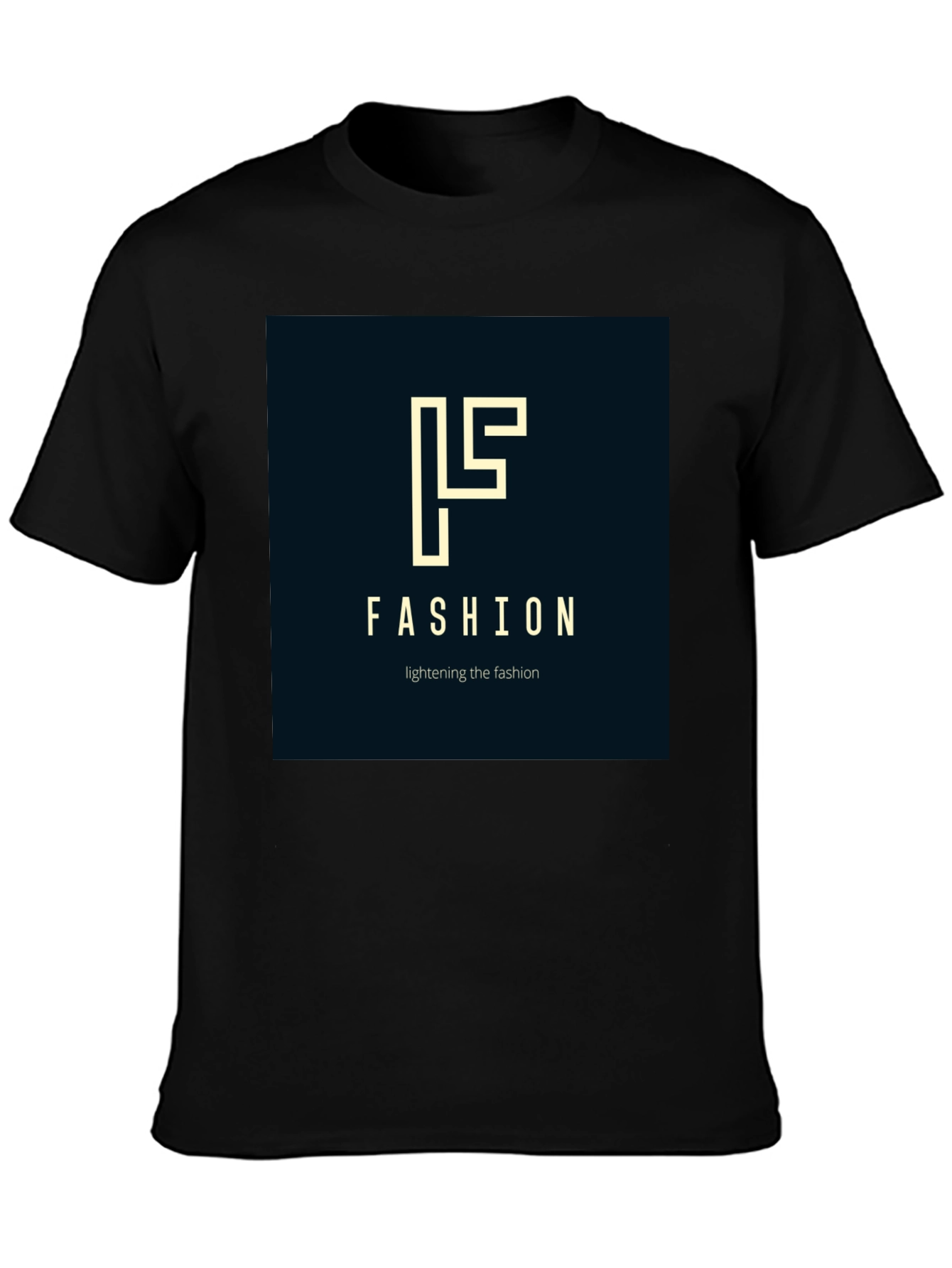 Fashion Logo Black T-Shirt - Stylish Modern Design