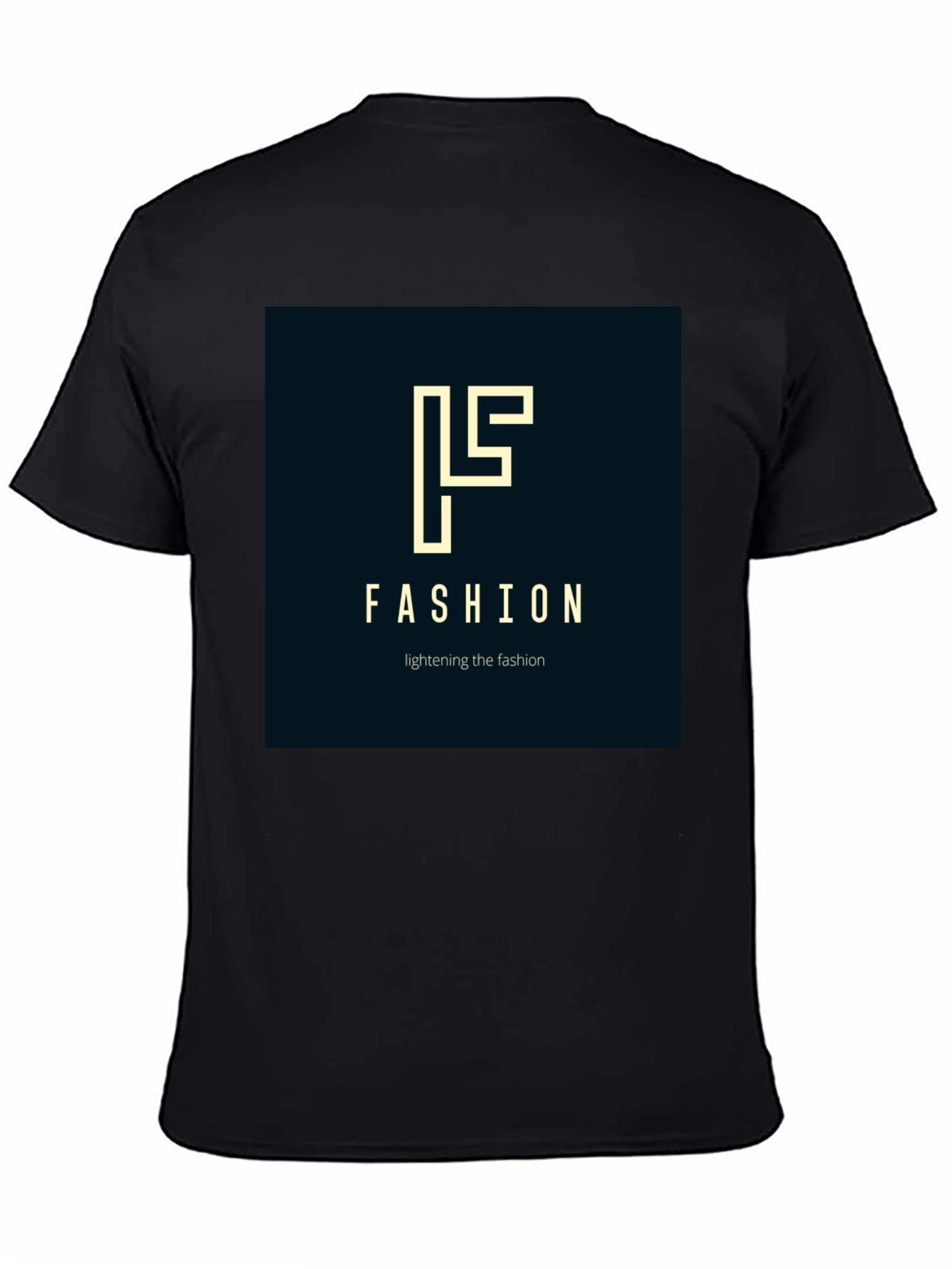 Fashion Logo Black T-Shirt - Stylish Modern Design