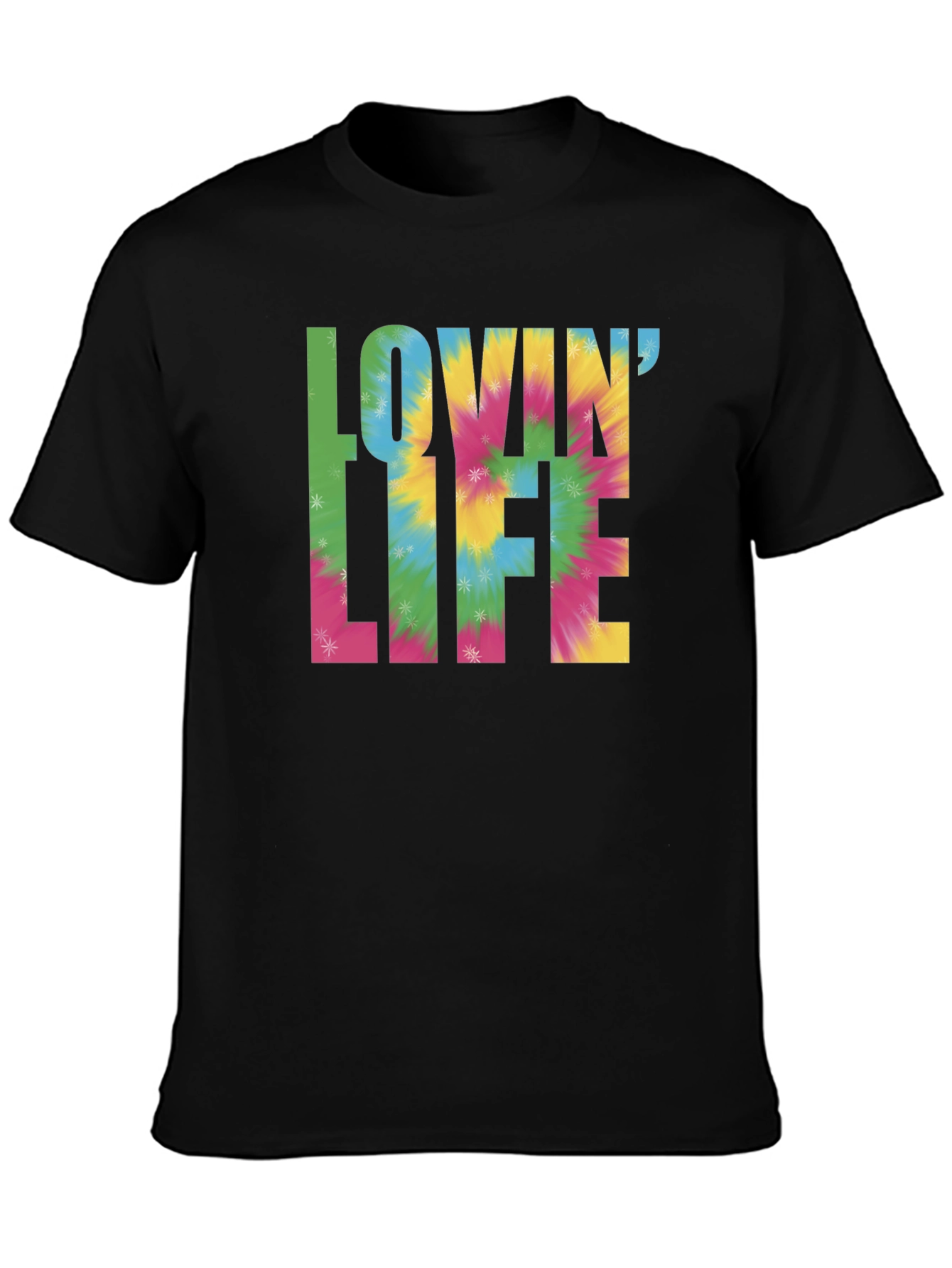 Lovin Life Tie-Dye Graphic T-Shirt
