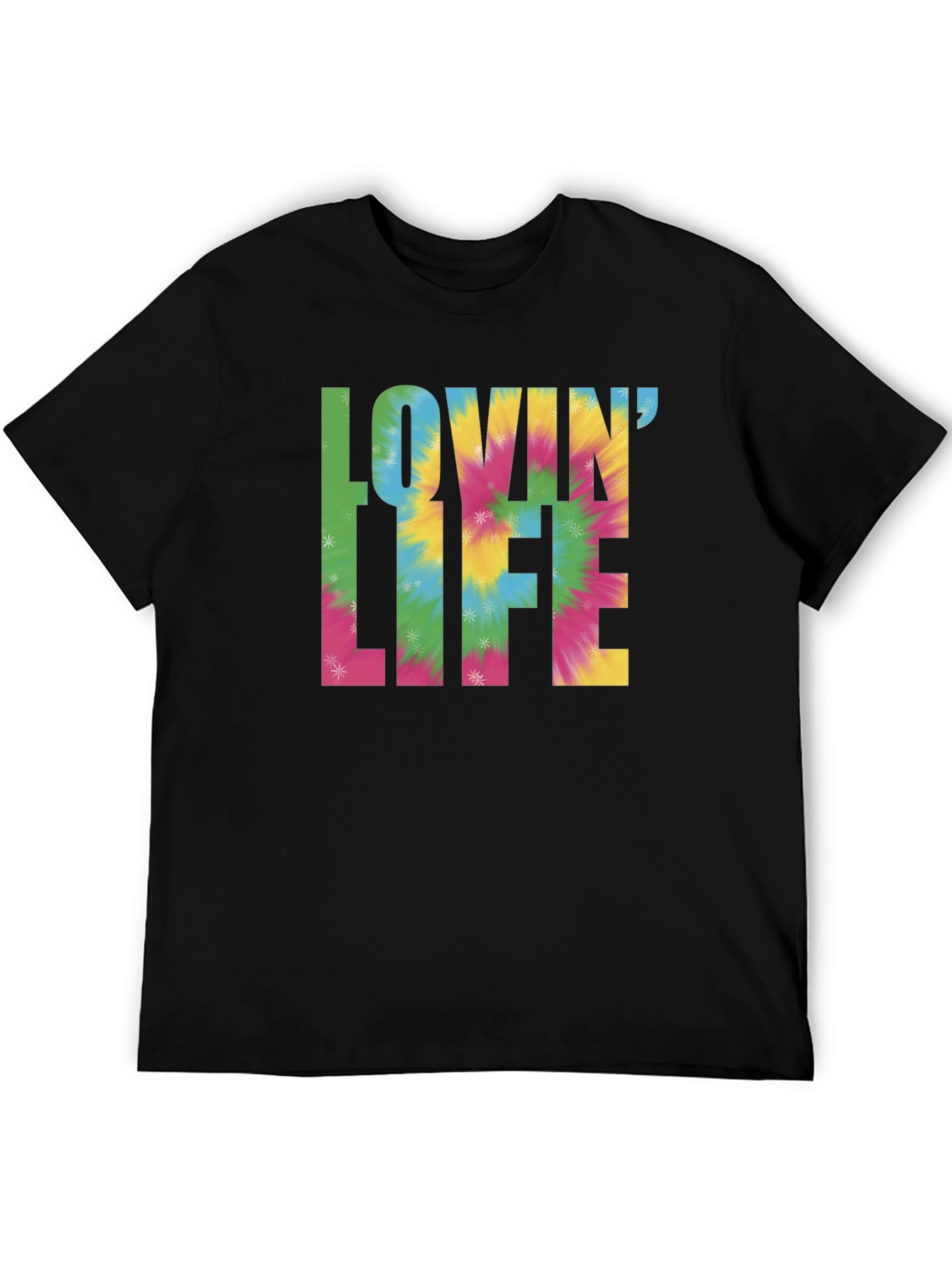 Lovin Life Tie-Dye Graphic T-Shirt