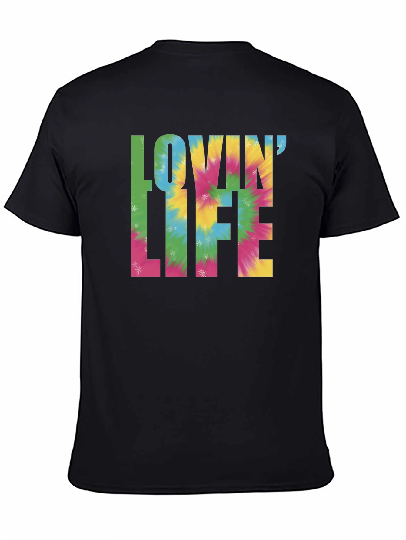 Lovin Life Tie-Dye Graphic T-Shirt
