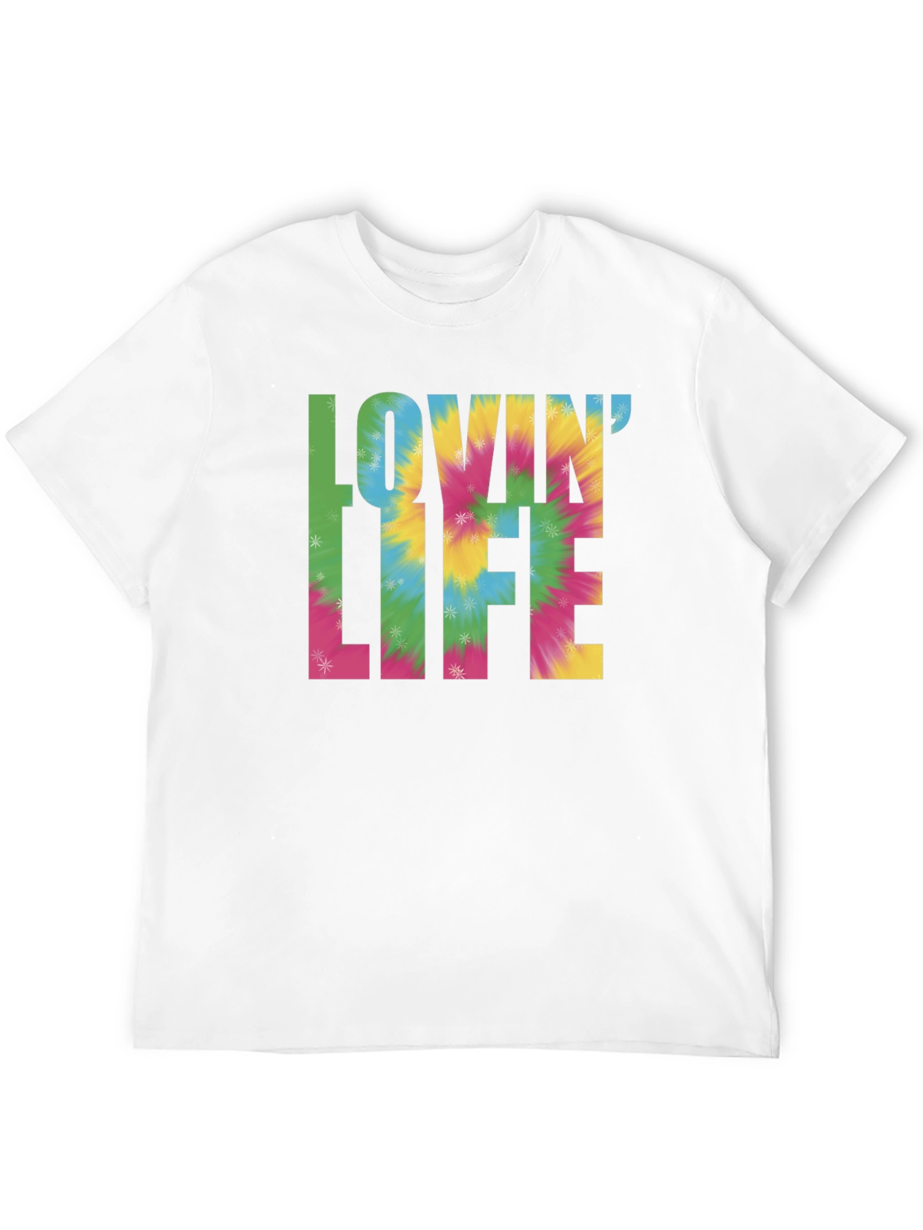 Lovin Life Tie-Dye Graphic T-Shirt