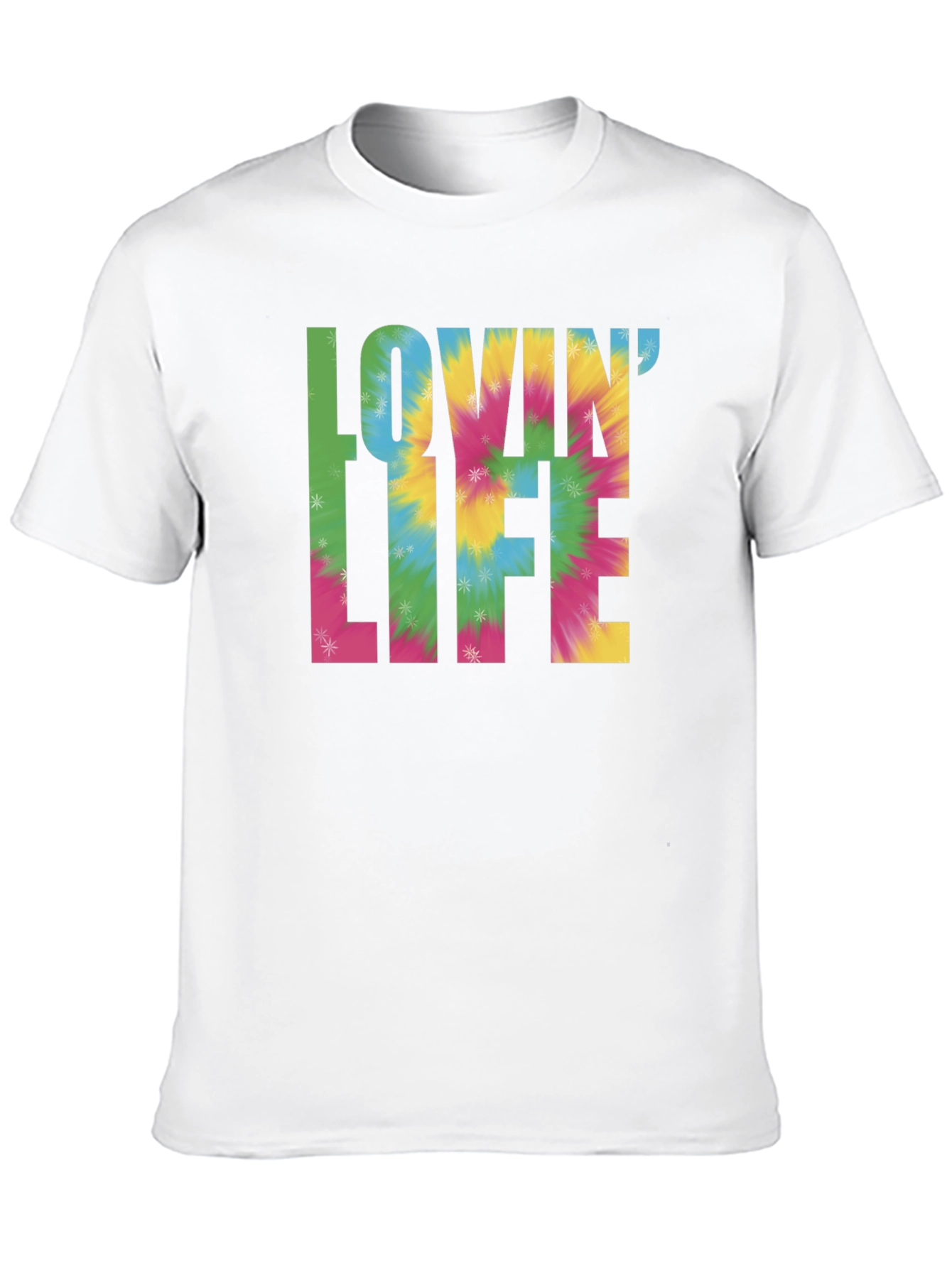 Lovin Life Tie-Dye Graphic T-Shirt