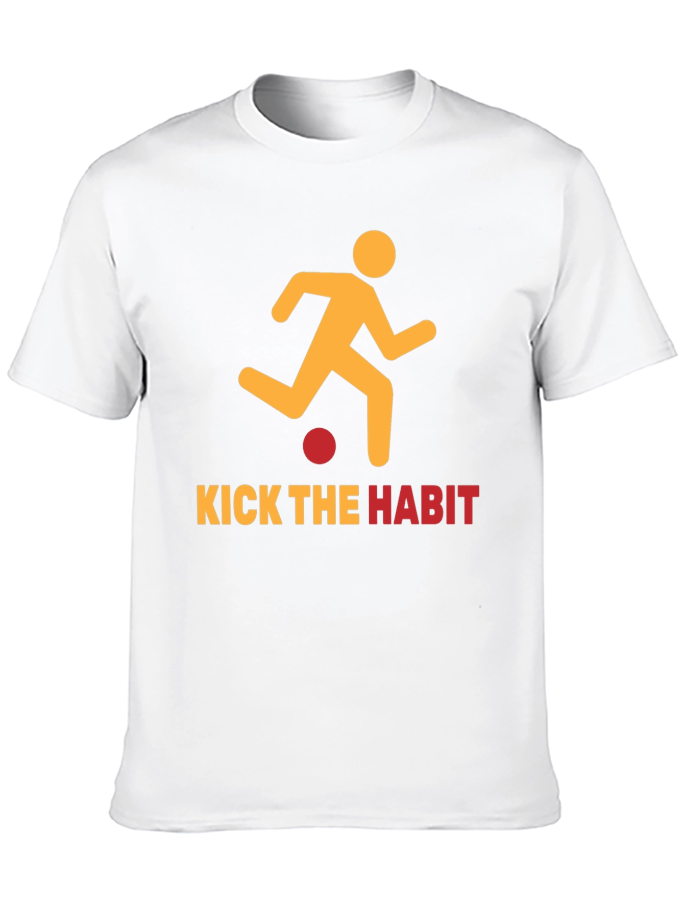 Kick the Habit Graphic T-Shirt - Motivational Design