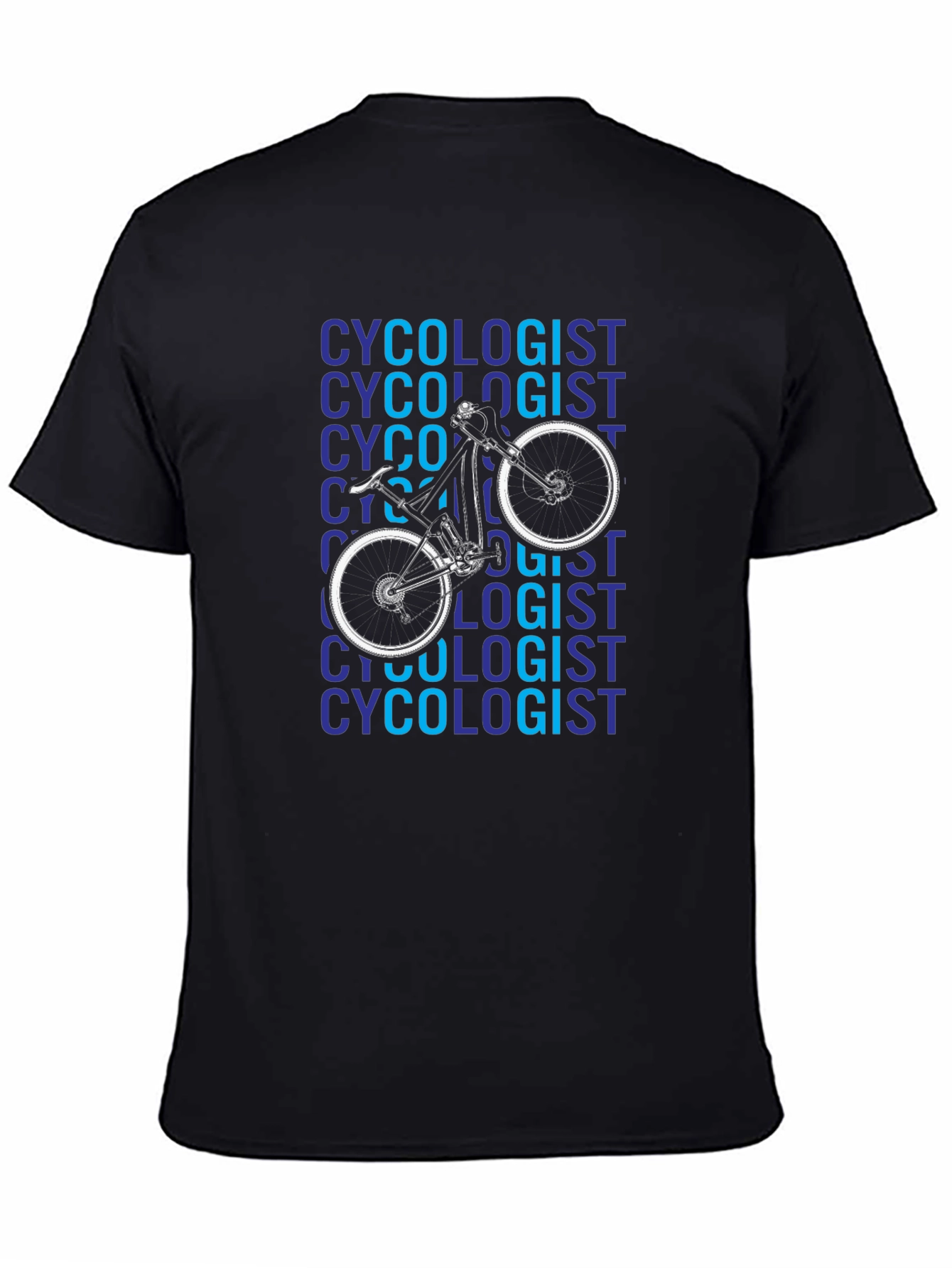 Cyclologist Graphic Tee - Black Cotton T-Shirt