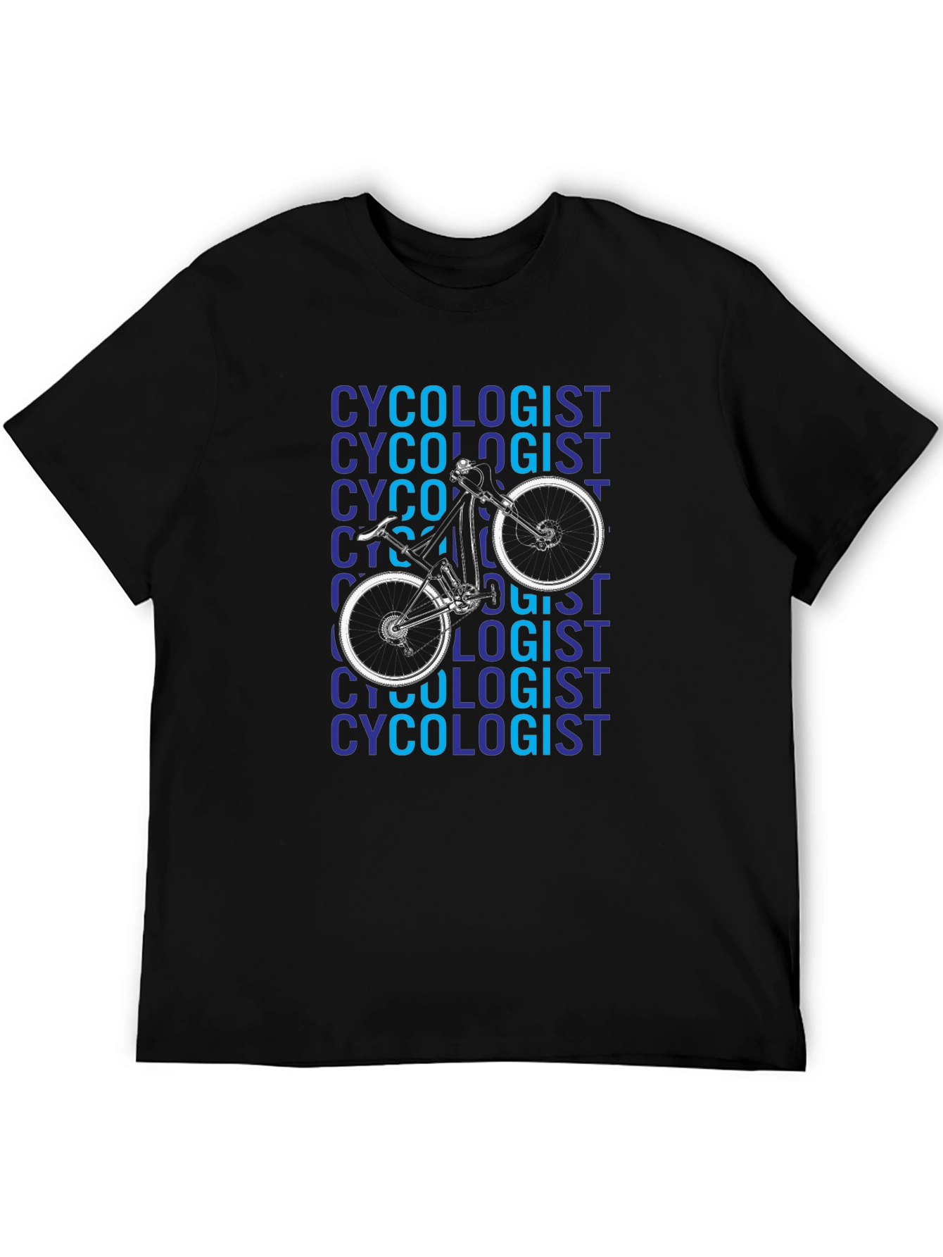 Cyclologist Graphic Tee - Black Cotton T-Shirt
