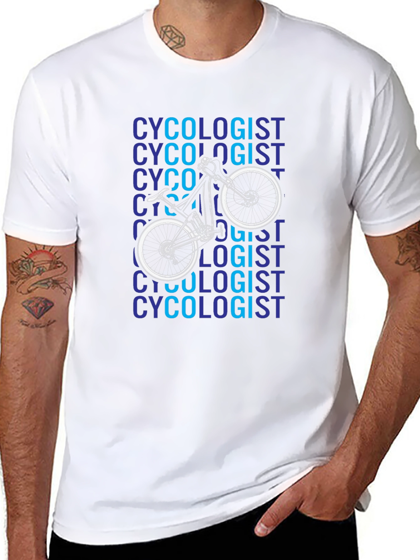 Cyclologist Graphic Tee - Black Cotton T-Shirt