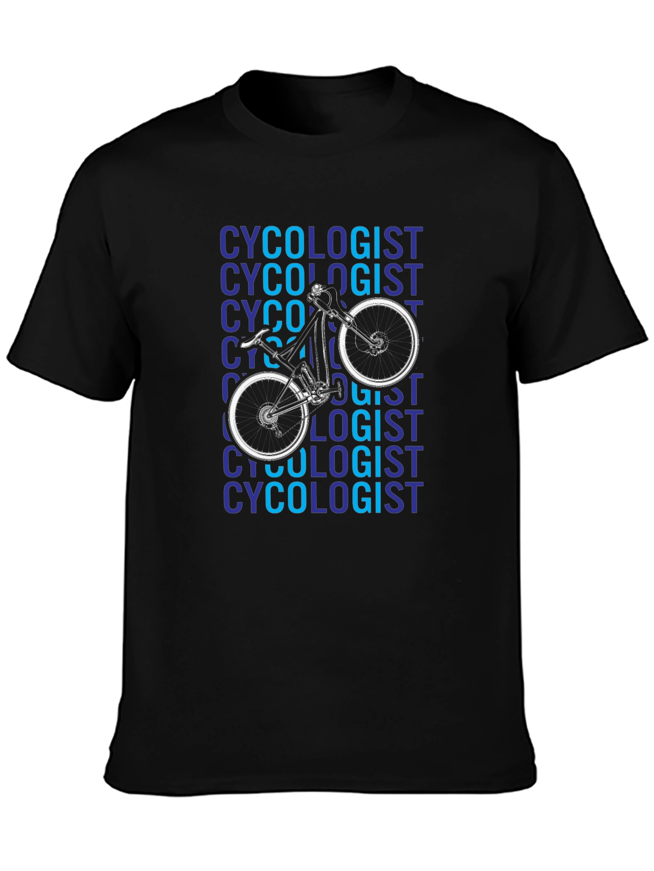 Cyclologist Graphic Tee - Black Cotton T-Shirt