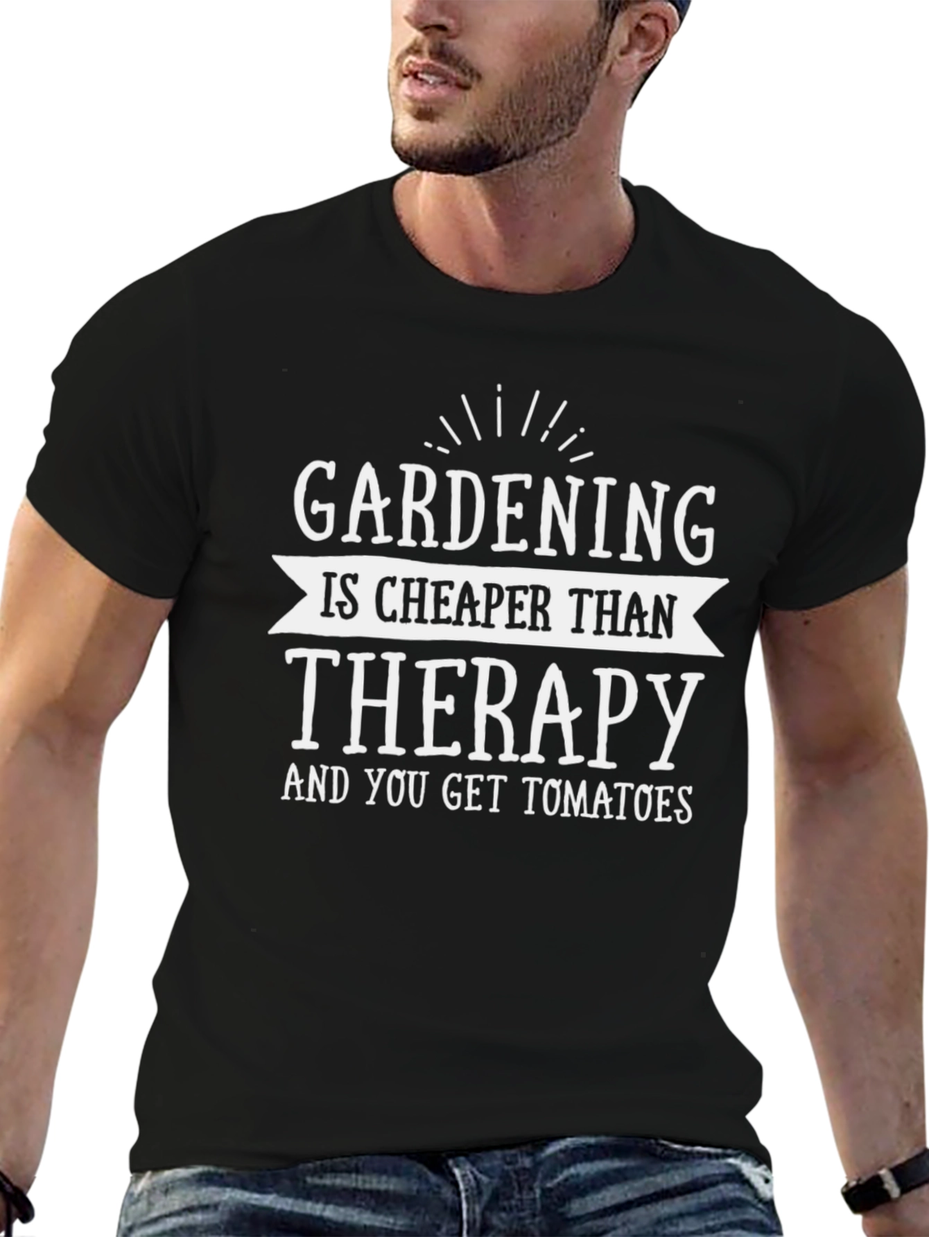 Gardening is Cheaper Than Therapy Funny T-Shirt