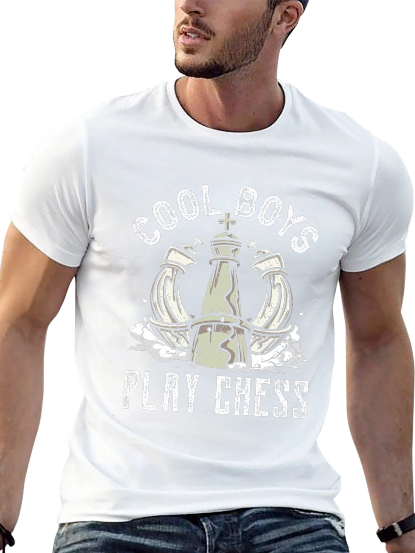 Cool Boys Play Chess T-Shirt - Graphic Tee