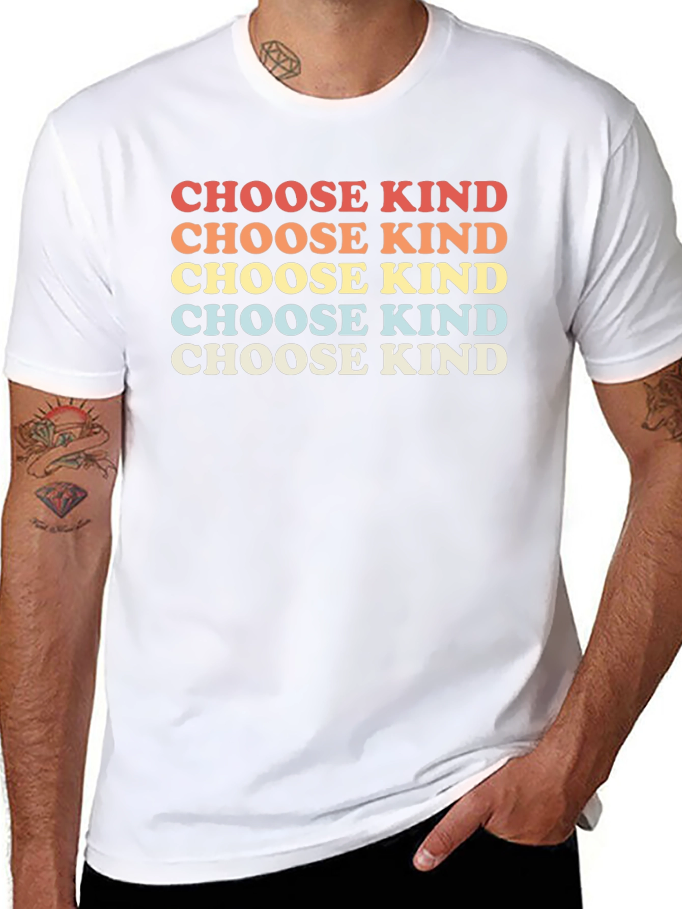 Choose Kind Retro T-Shirt - Positive Message