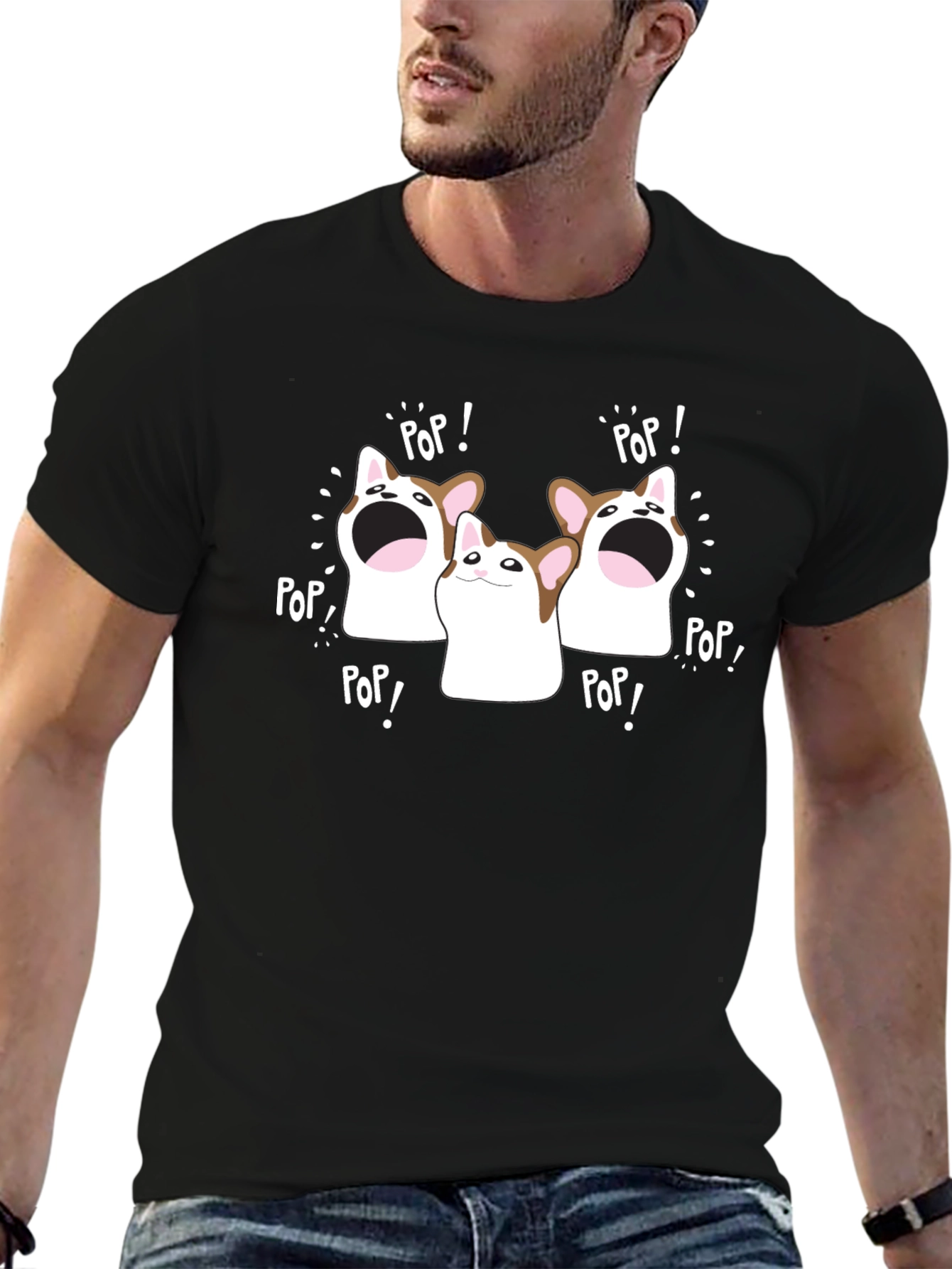 Pop Cat Meme T-Shirt