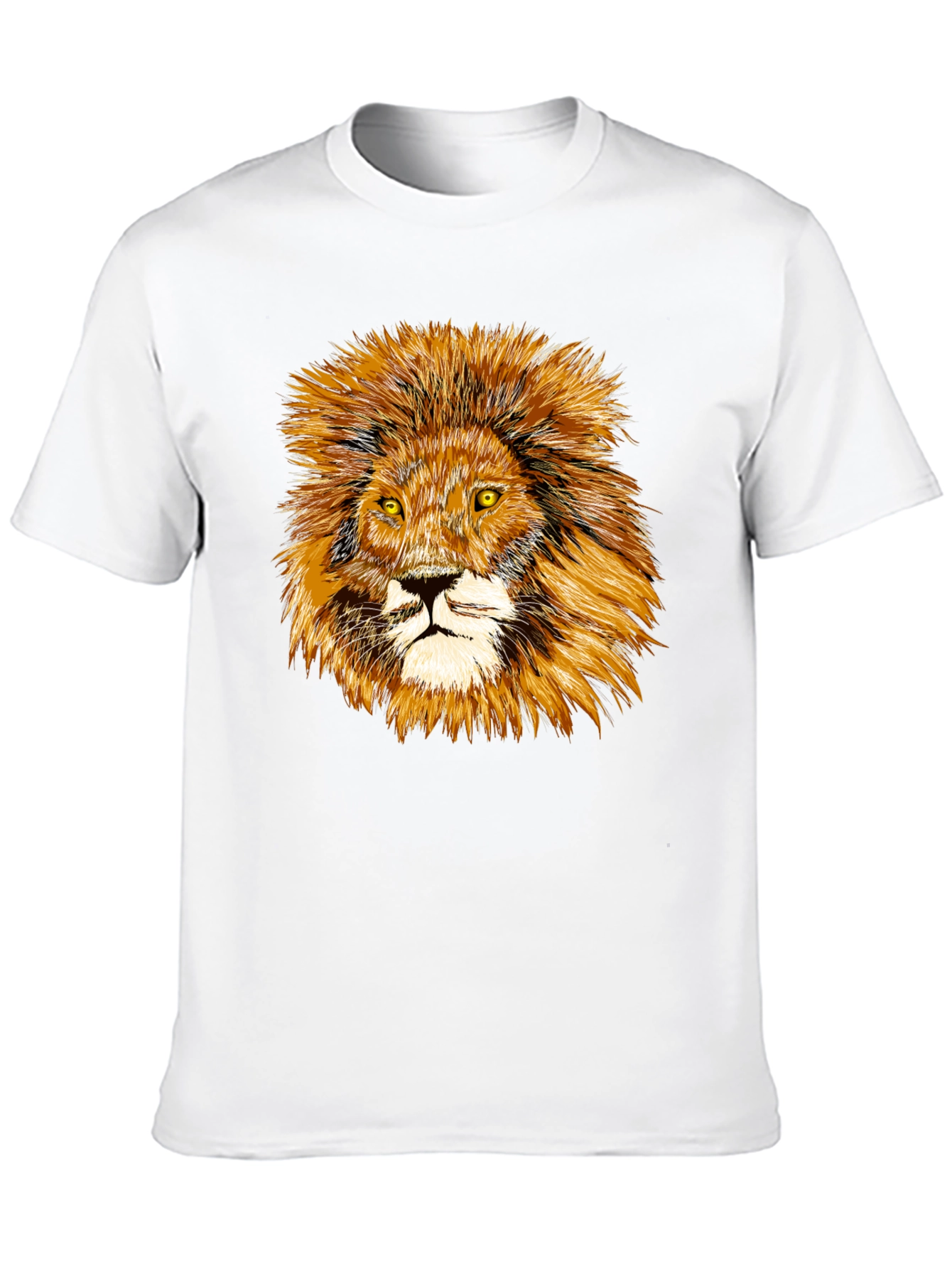 Lion Graphic Tee - Black Cotton Comfort