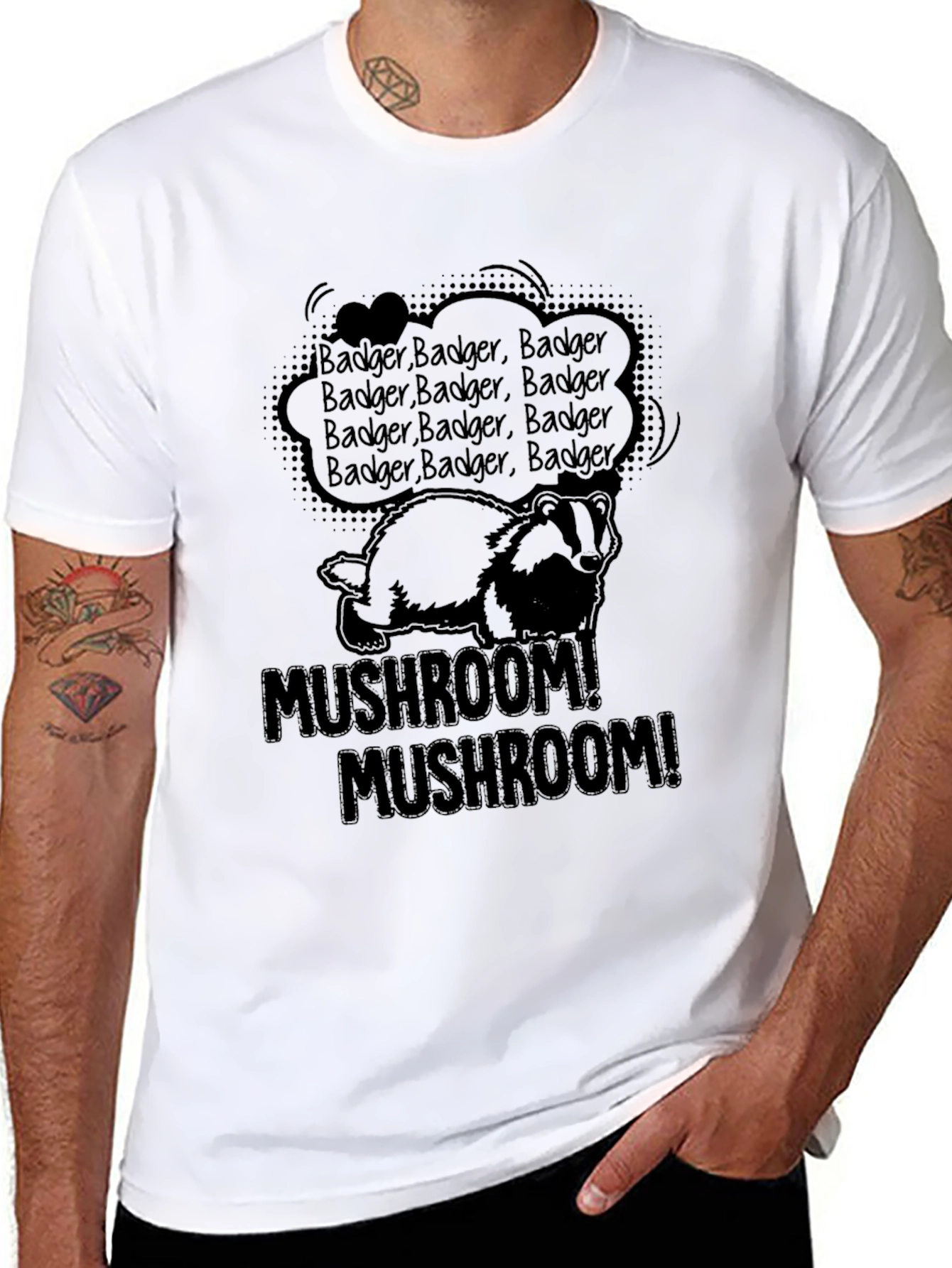 Badger Mushroom T-Shirt