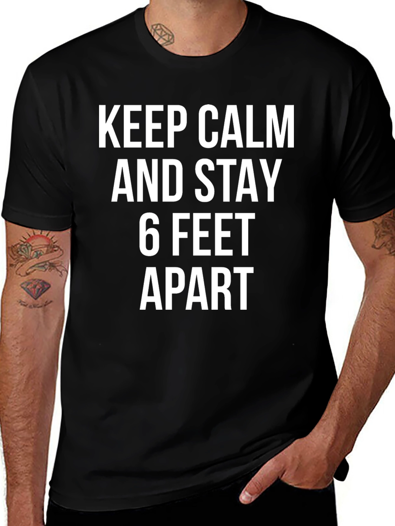 Keep Calm & Stay 6 Feet Apart T-Shirt