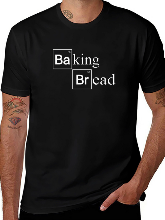 Baking Bread Periodic Table Black T-Shirt