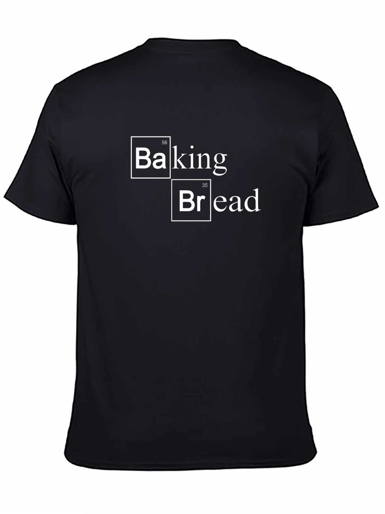 Baking Bread Periodic Table Black T-Shirt