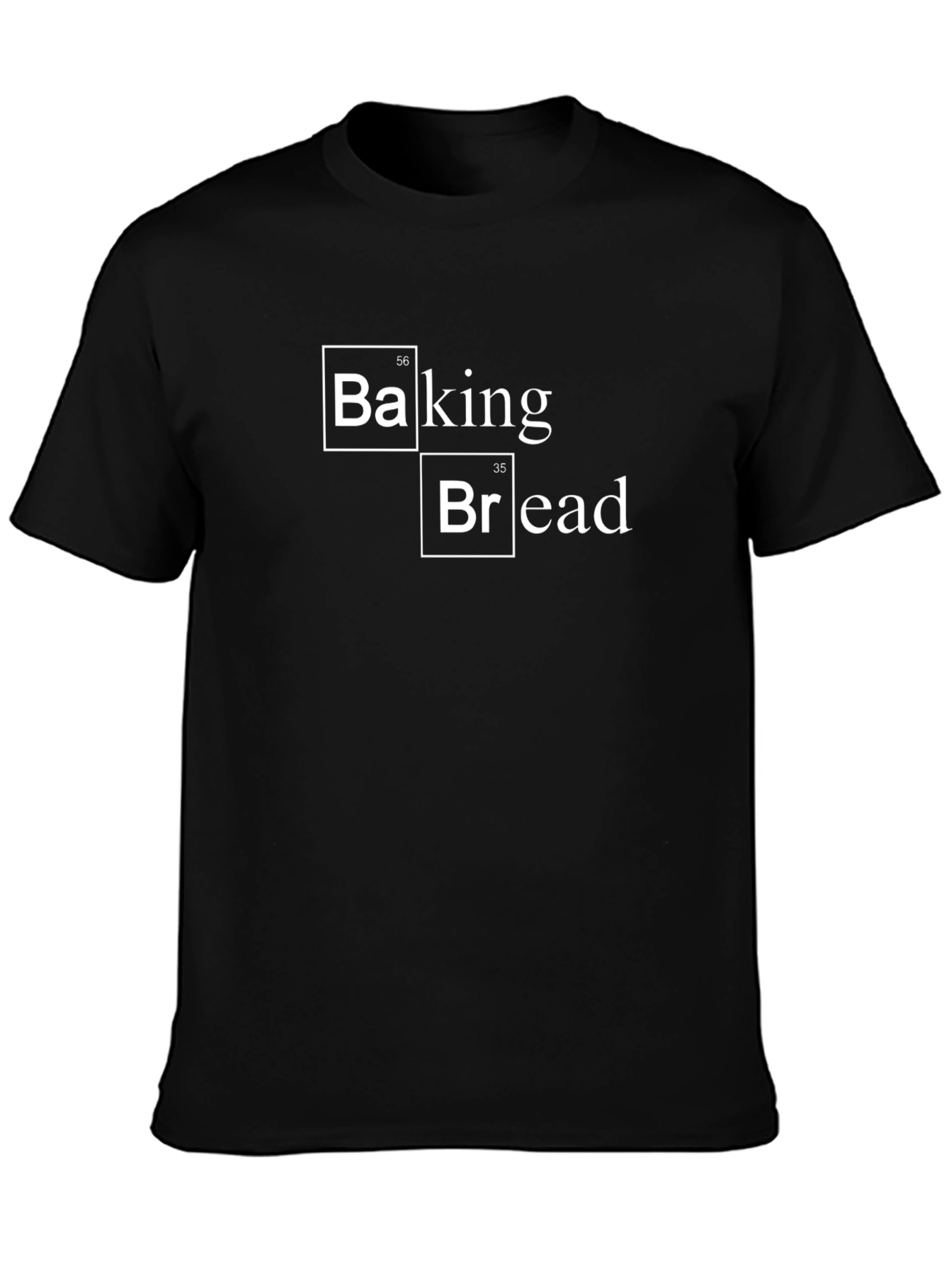 Baking Bread Periodic Table Black T-Shirt