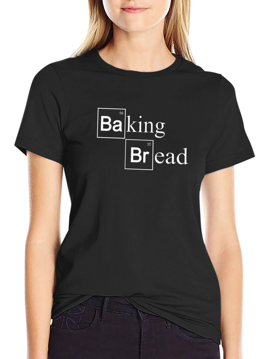 Baking Bread Periodic Table Black T-Shirt
