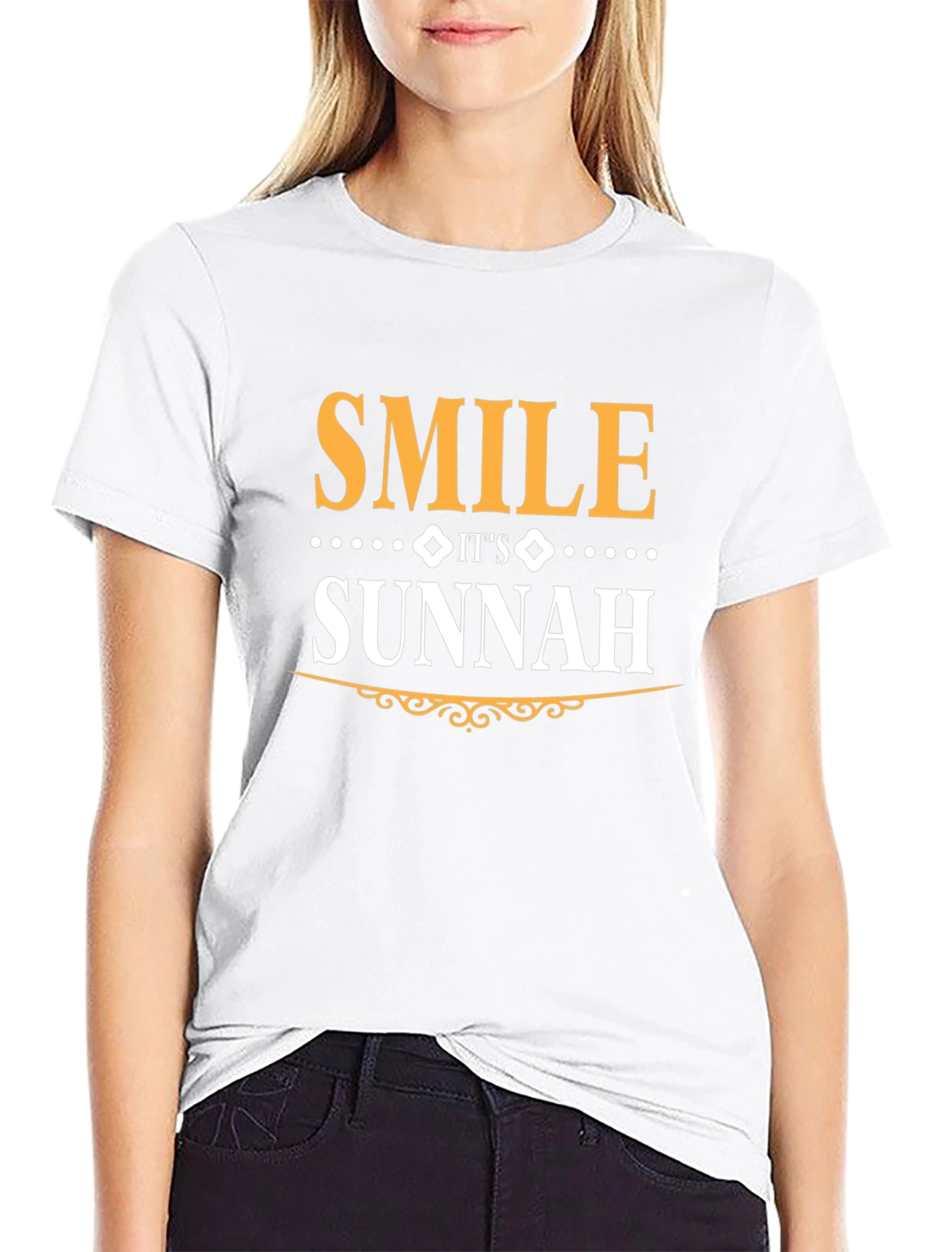 Smile Its Sunnah T-Shirt - Black