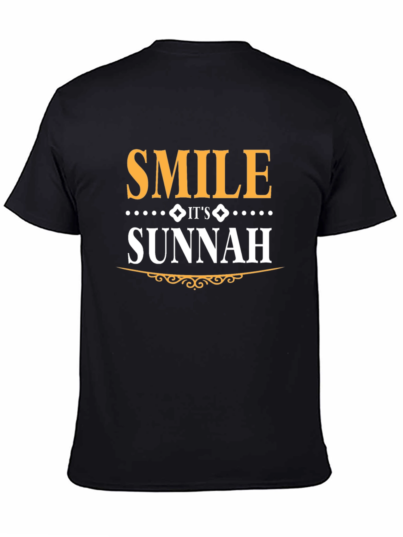 Smile Its Sunnah T-Shirt - Black