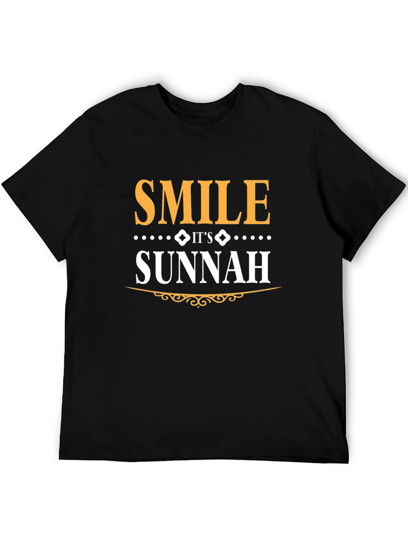 Smile Its Sunnah T-Shirt - Black