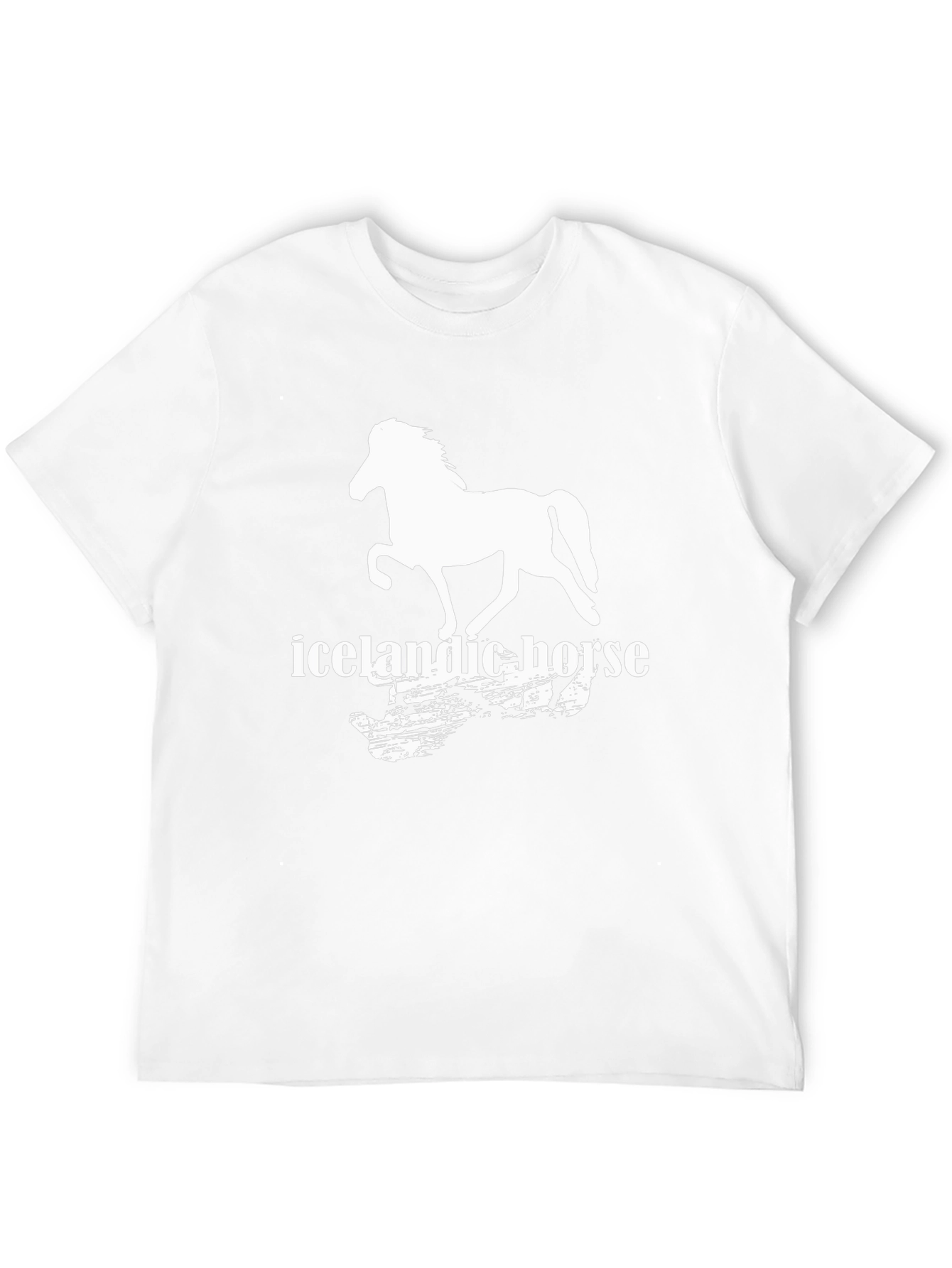 Icelandic Horse Graphic T-Shirt - Black Cotton Tee