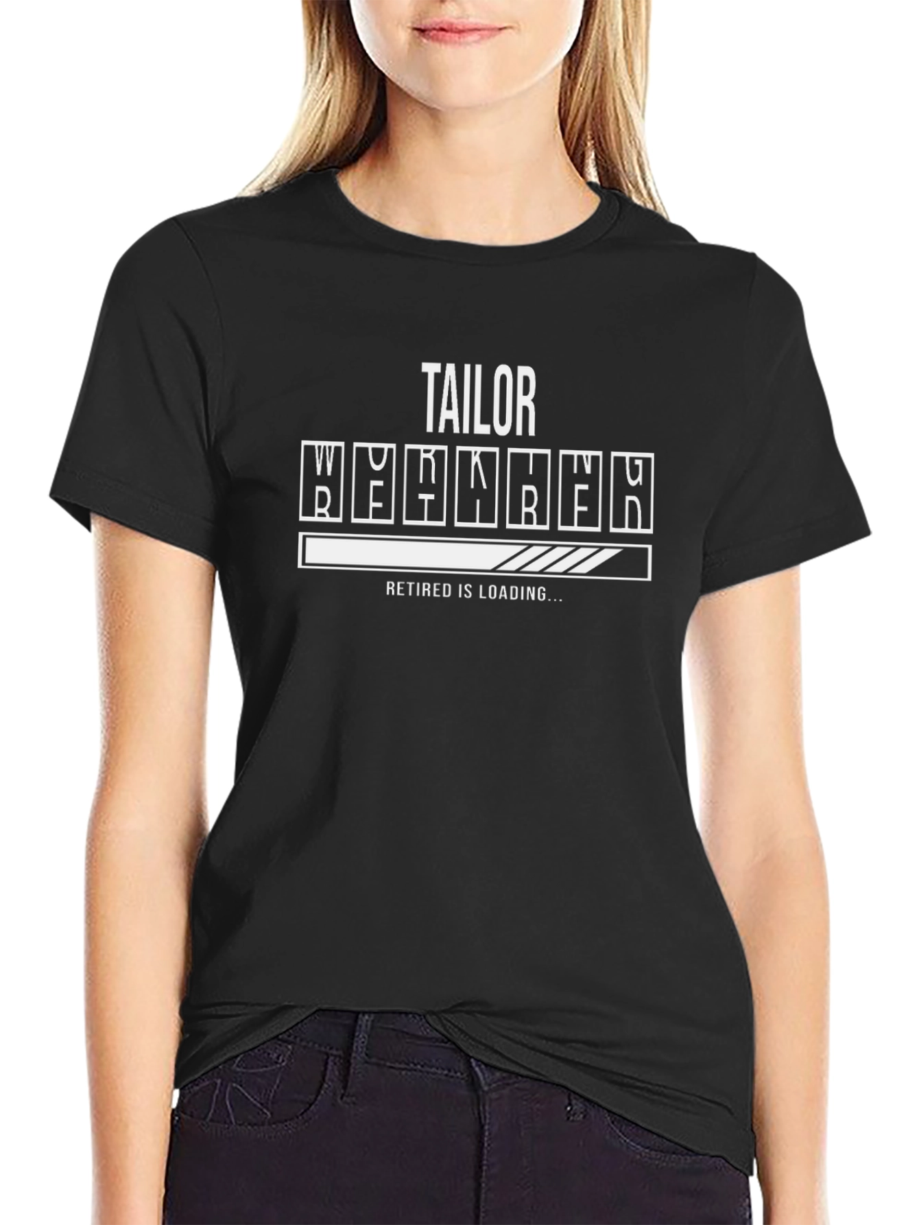 Tailor Retired Loading T-Shirt - Black