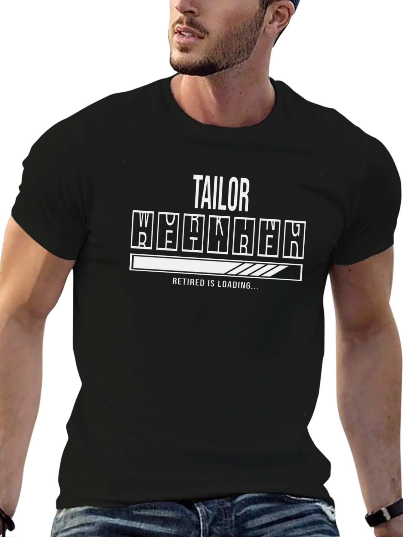 Tailor Retired Loading T-Shirt - Black