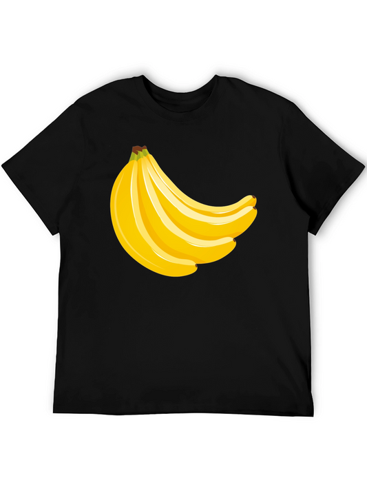 Banana Bunch Graphic Black T-Shirt