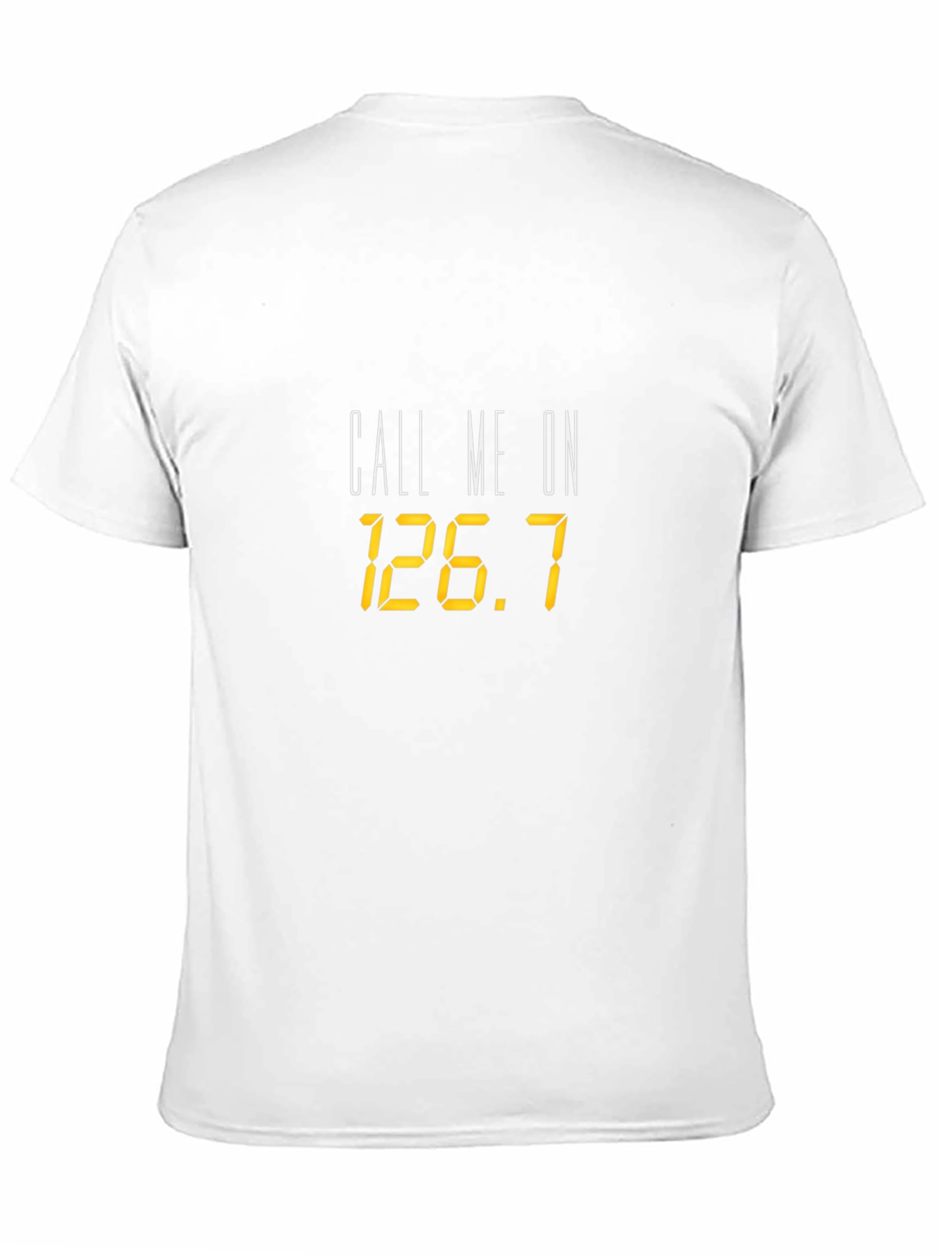 Call Me On 126.7 Black T-Shirt
