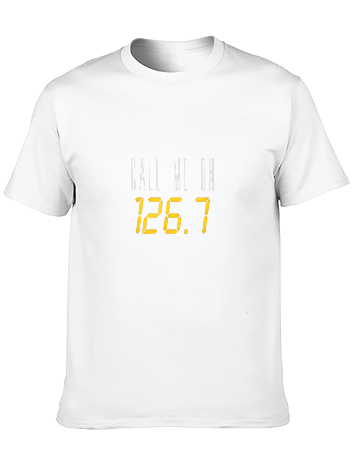 Call Me On 126.7 Black T-Shirt