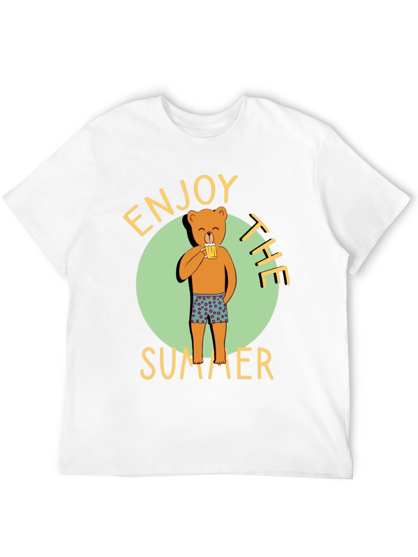 Enjoy the Summer Bear Graphic T-Shirt