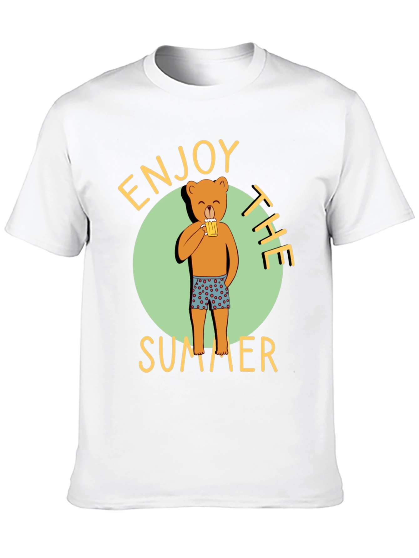 Enjoy the Summer Bear Graphic T-Shirt
