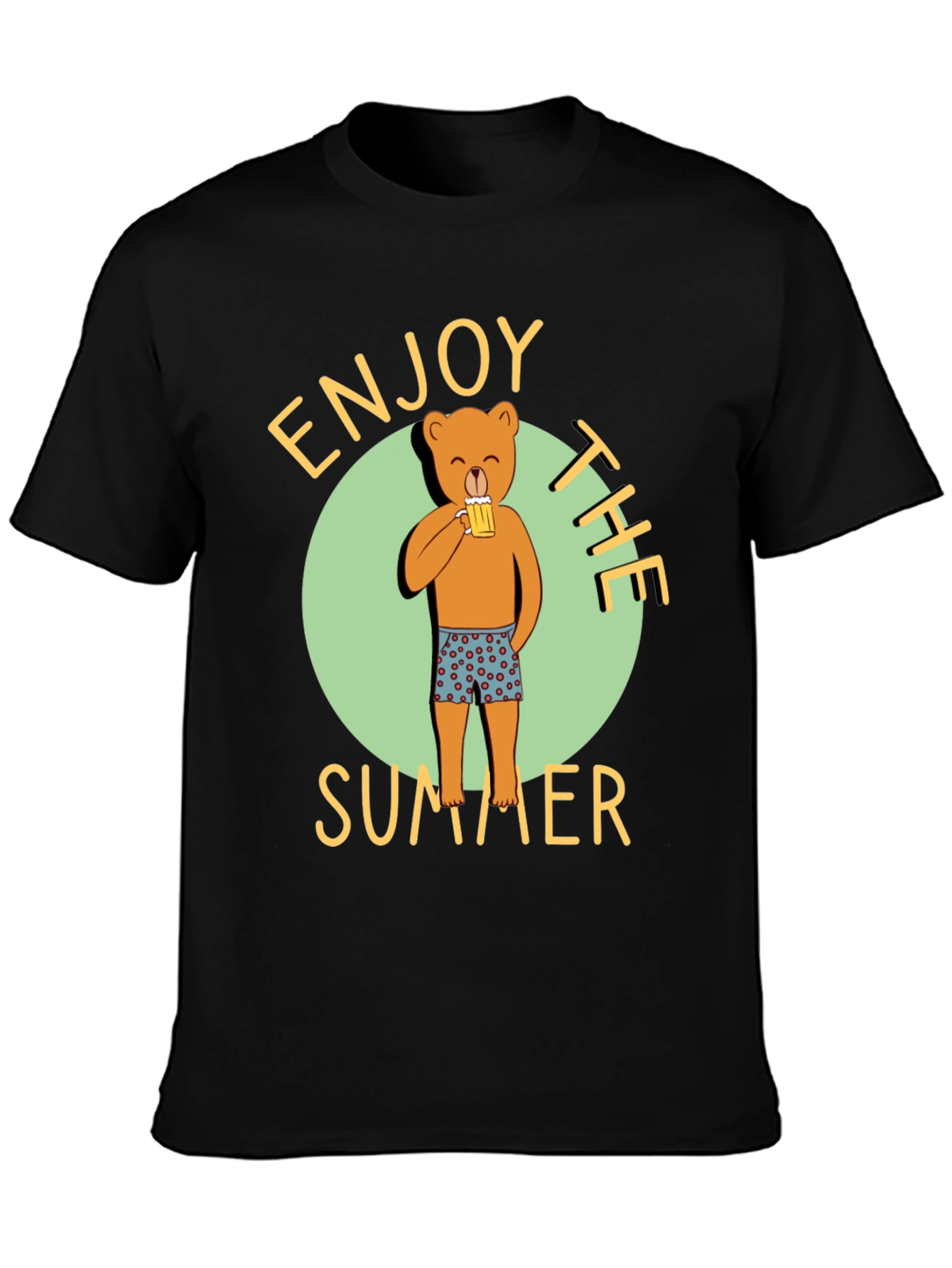 Enjoy the Summer Bear Graphic T-Shirt