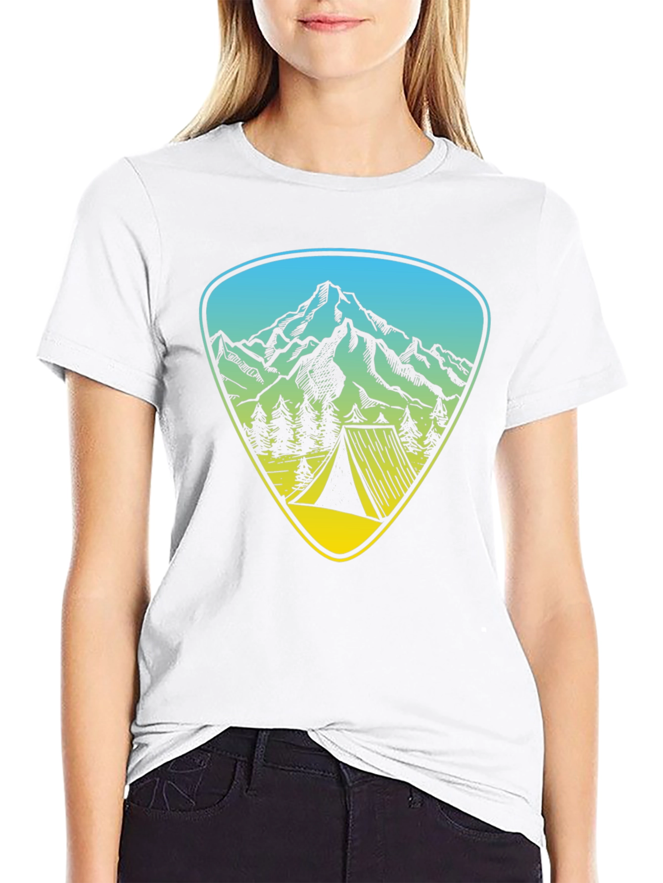 Mountain Adventure Graphic Tee - Outdoor Camping Shirt