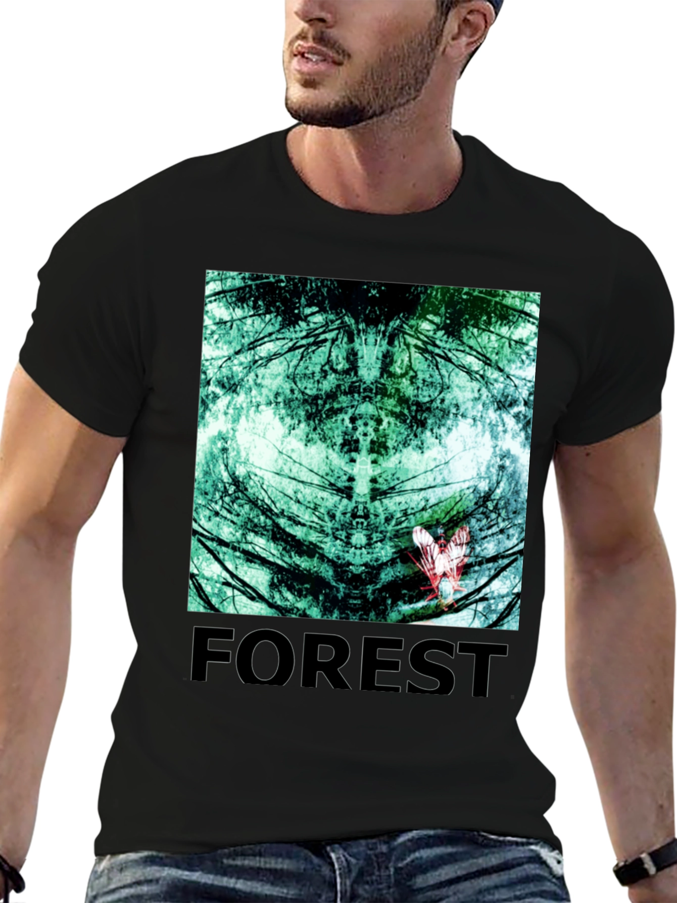 Mystic Forest Graphic T-Shirt - Nature Lovers Tee
