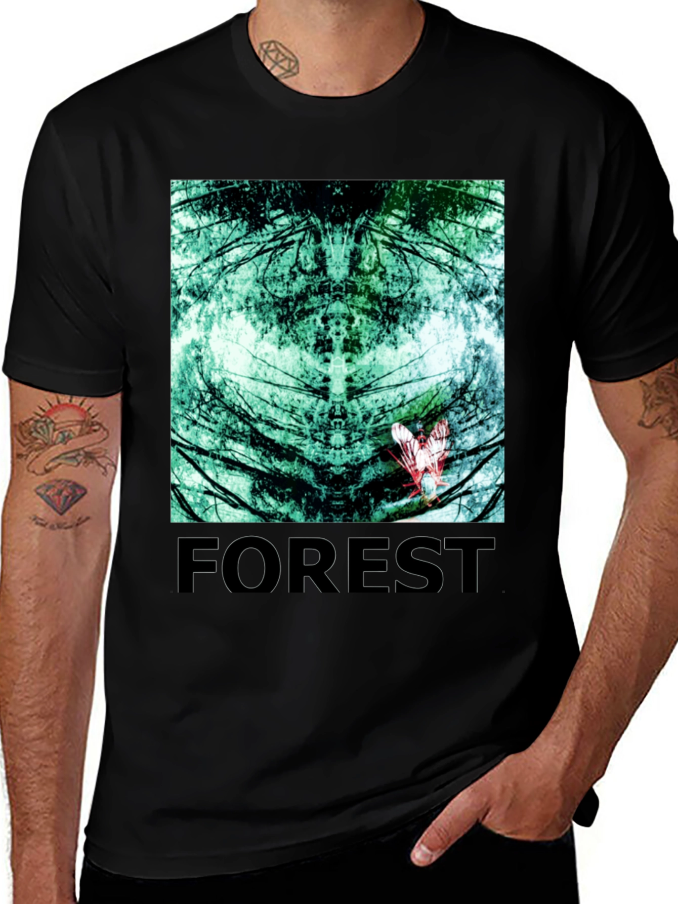Mystic Forest Graphic T-Shirt - Nature Lovers Tee