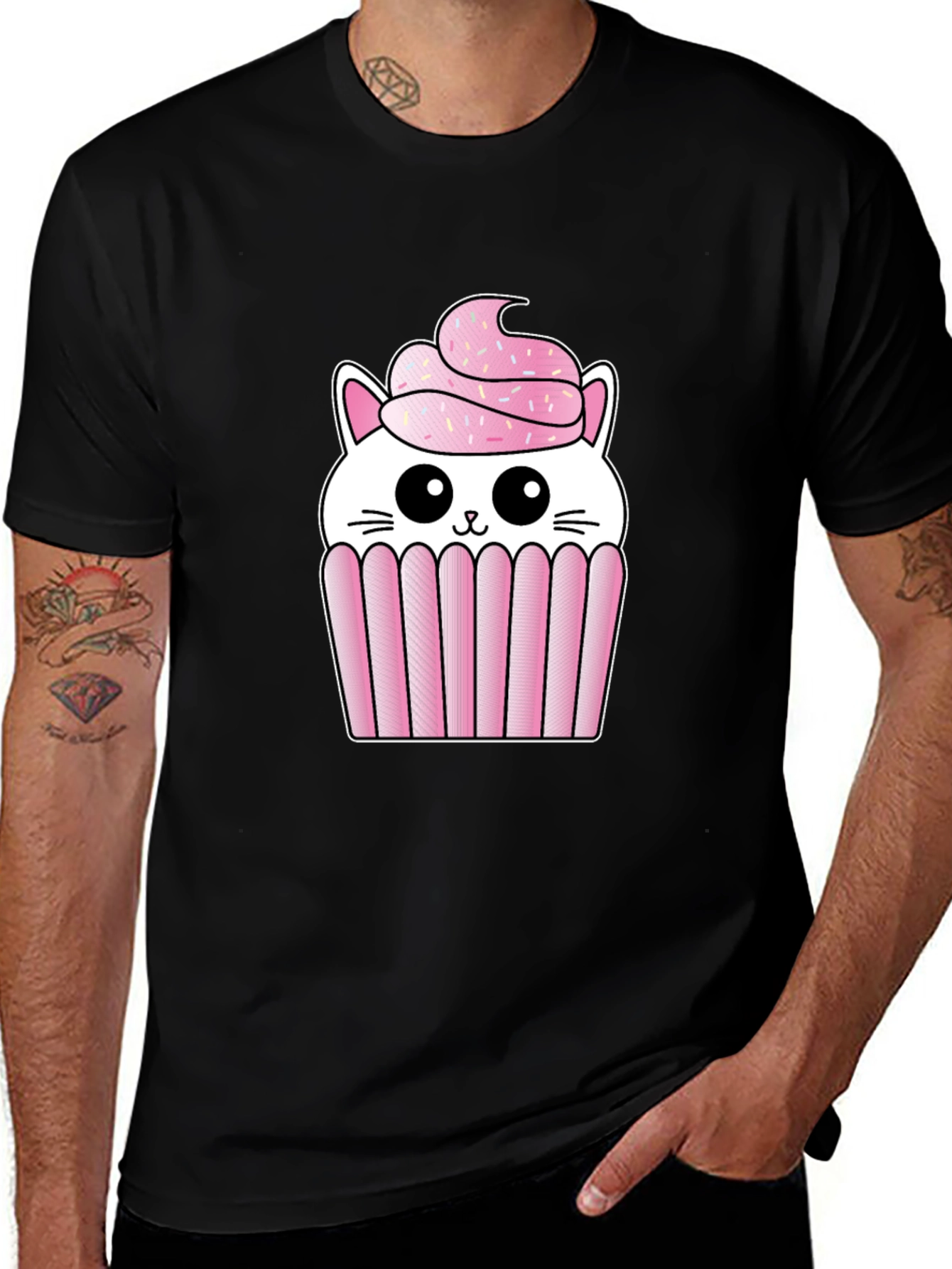 Cat Cupcake Graphic Tee