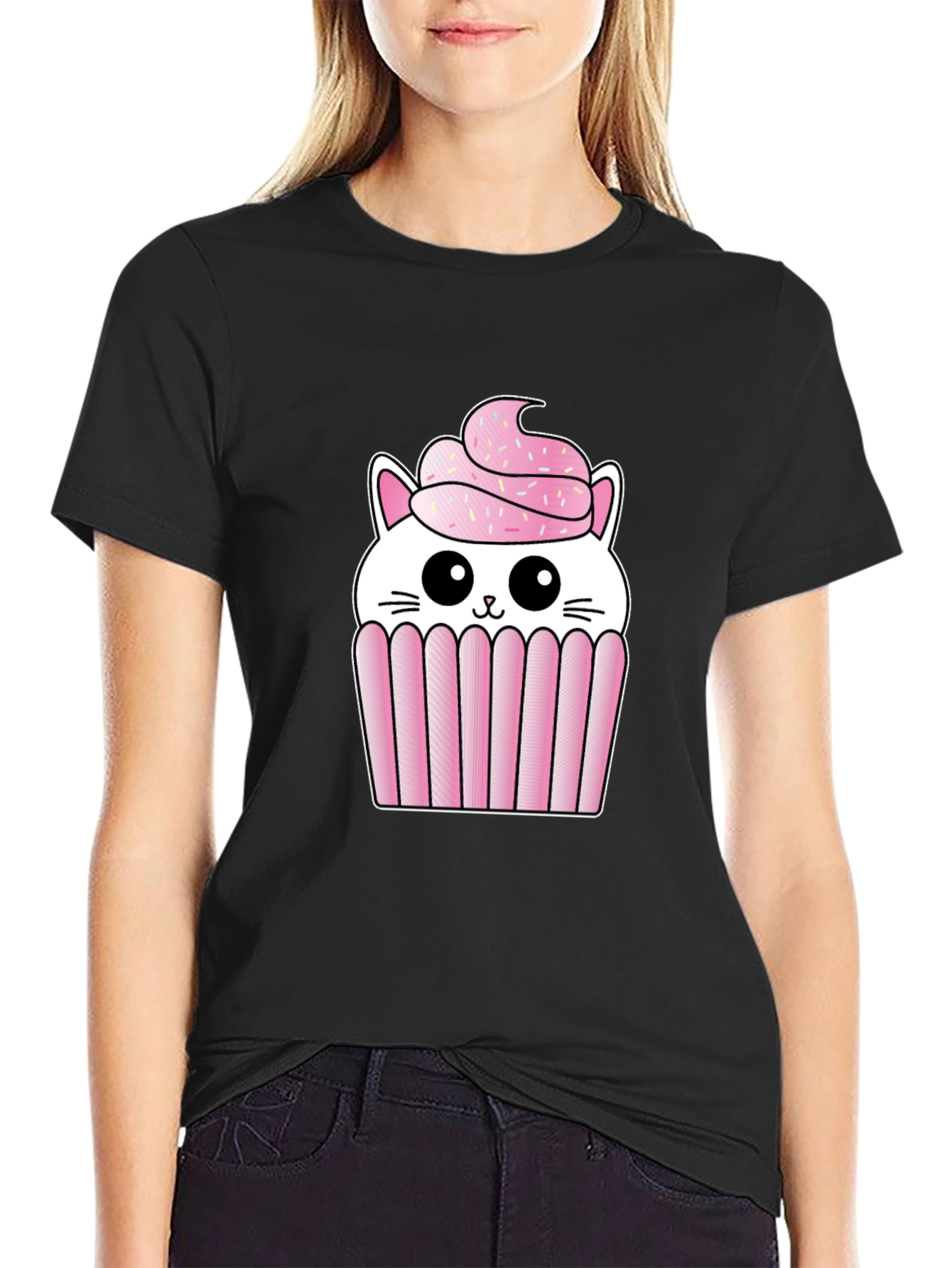 Cat Cupcake Graphic Tee