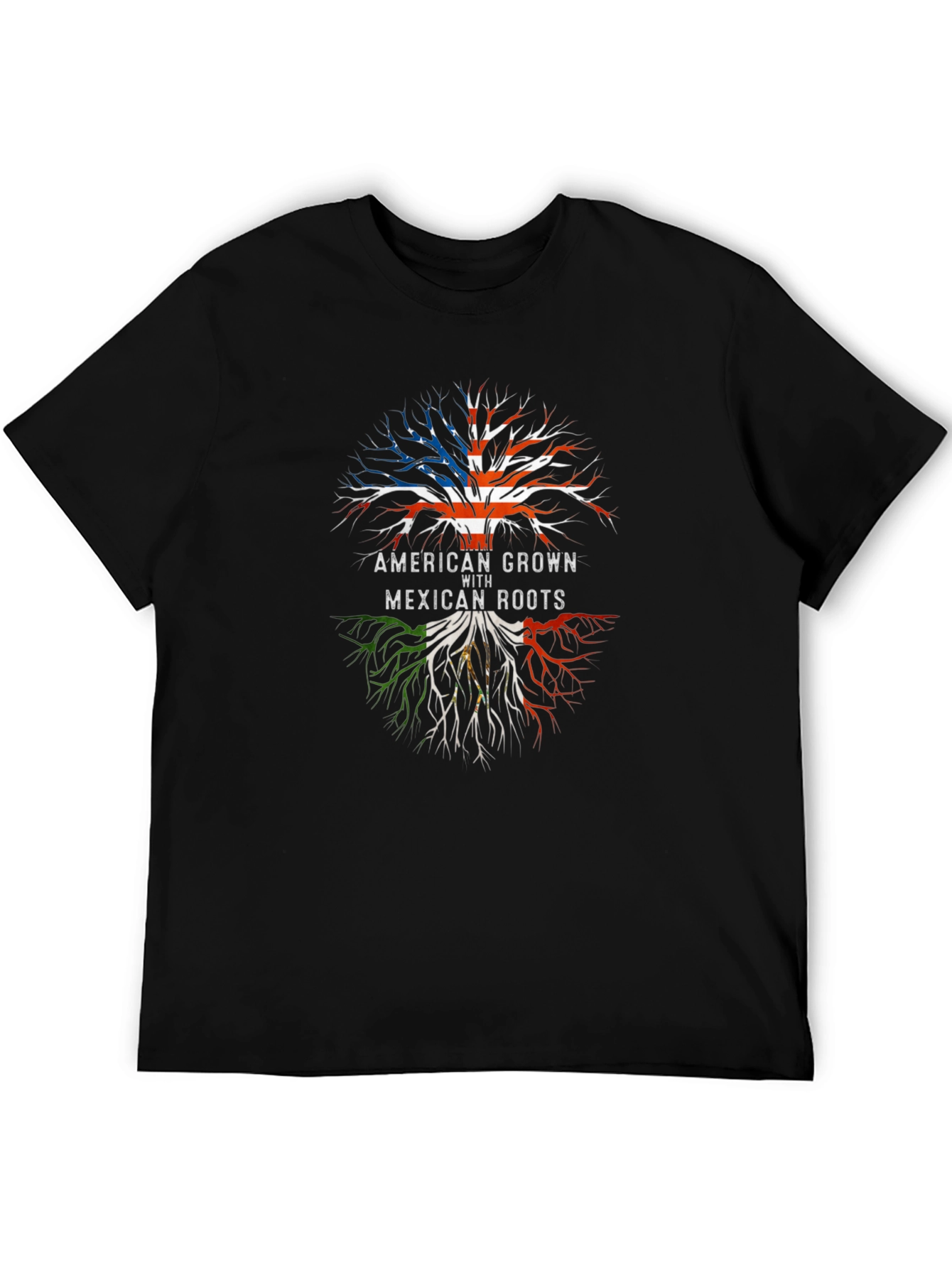 American Grown with Mexican Roots Graphic T-Shirt