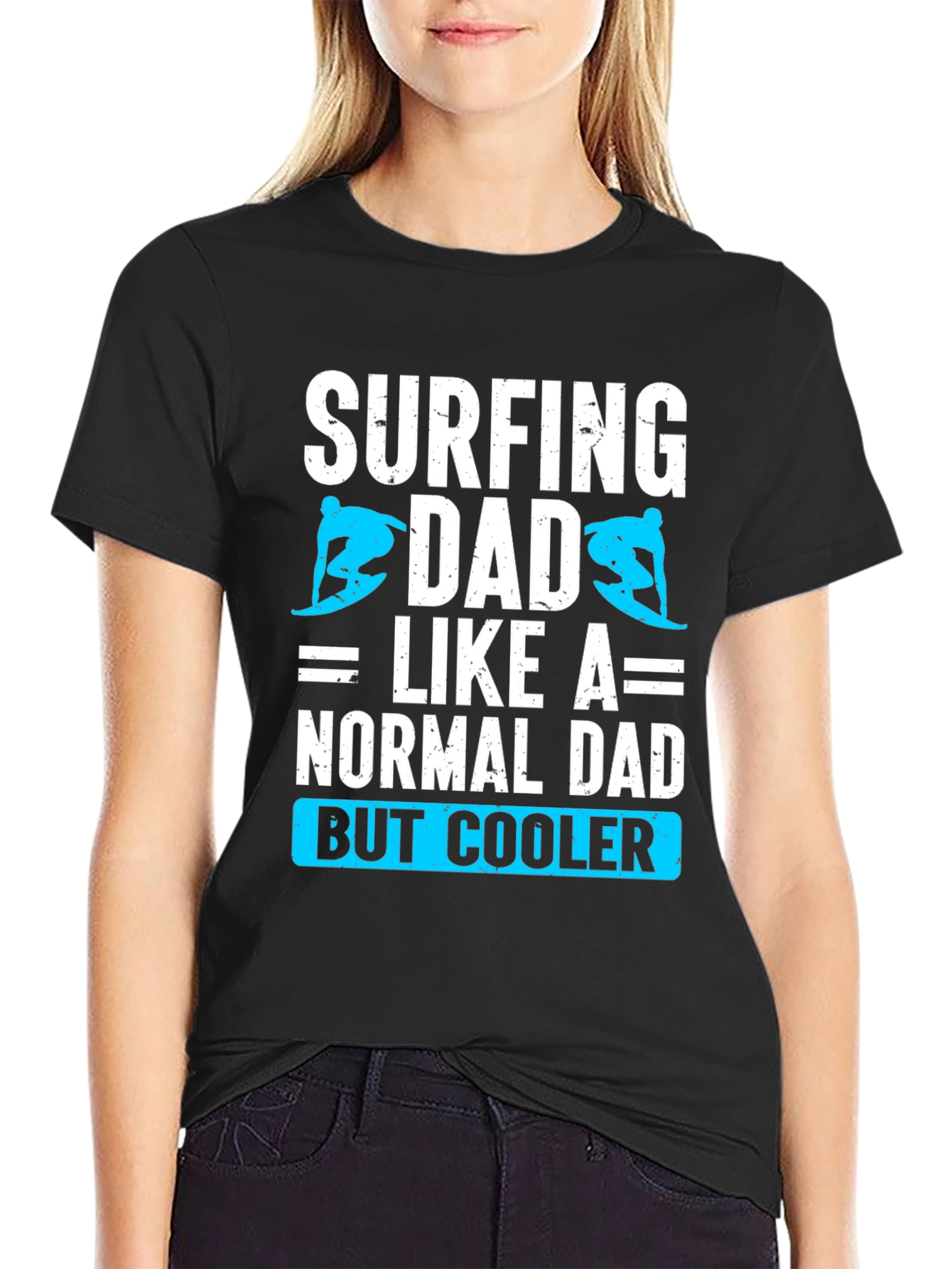 Surfing Dad T-Shirt: Cool Fathers Day Tee