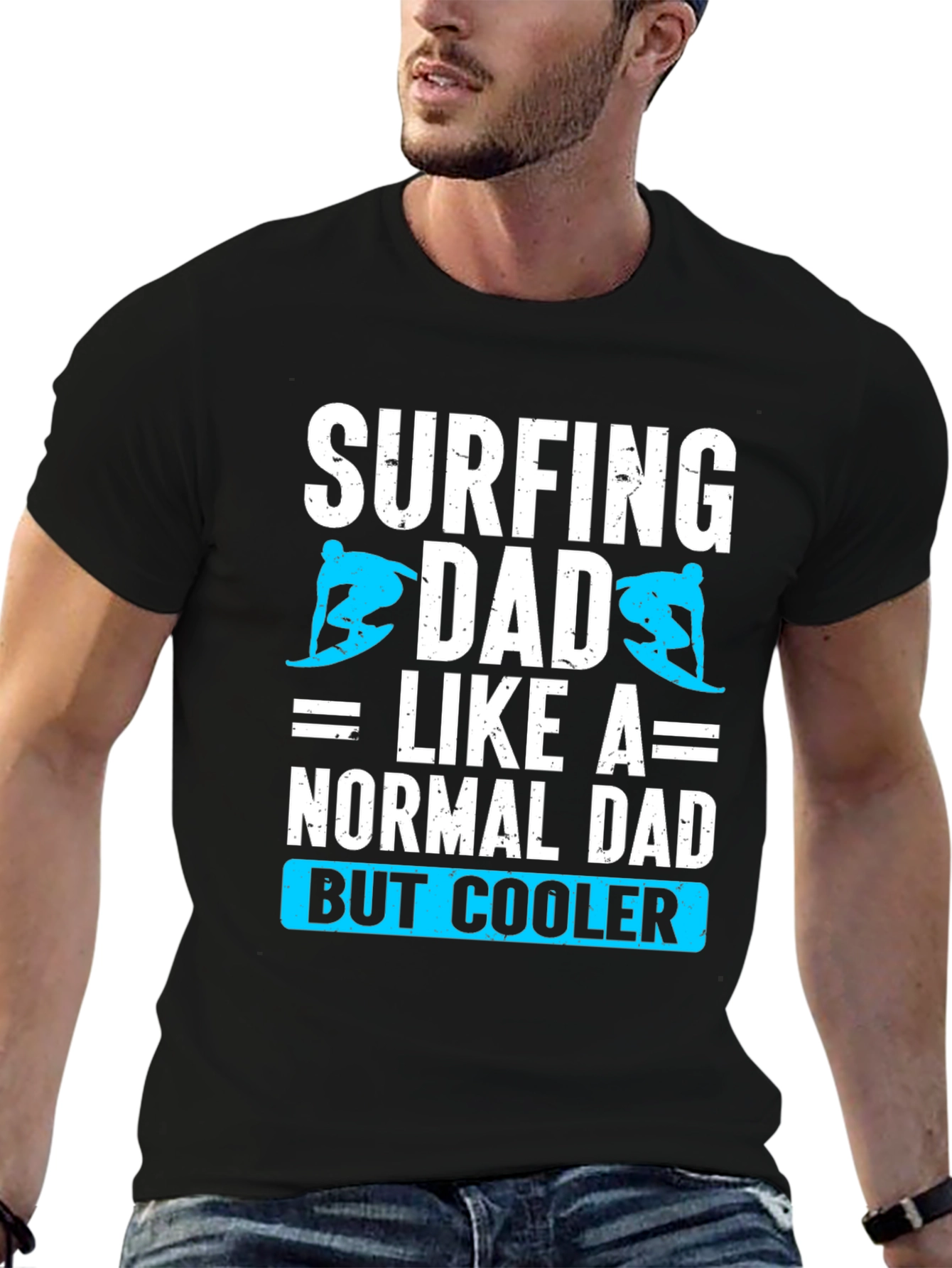 Surfing Dad T-Shirt: Cool Fathers Day Tee