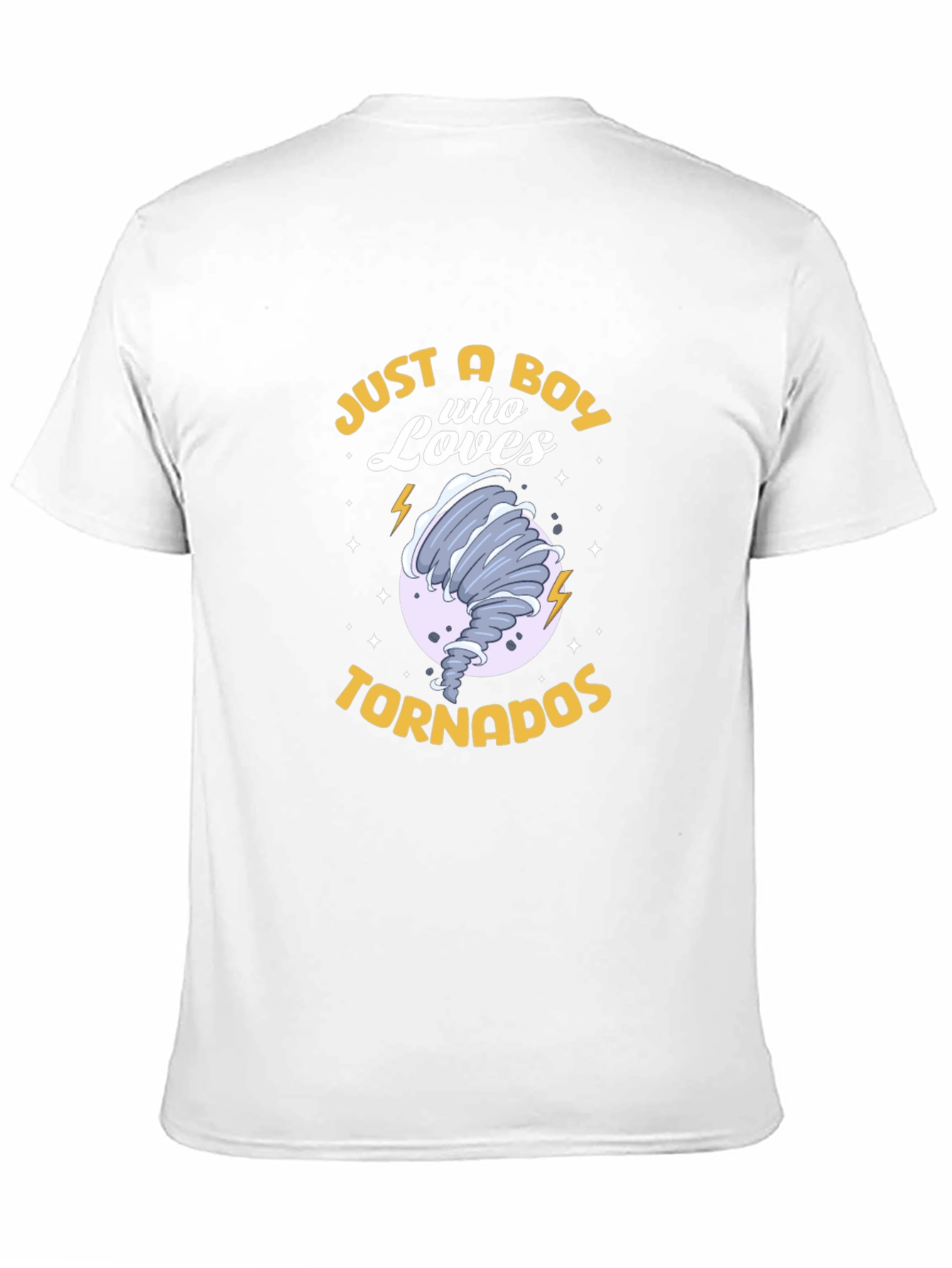 Boy Who Loves Tornadoes Black T-Shirt